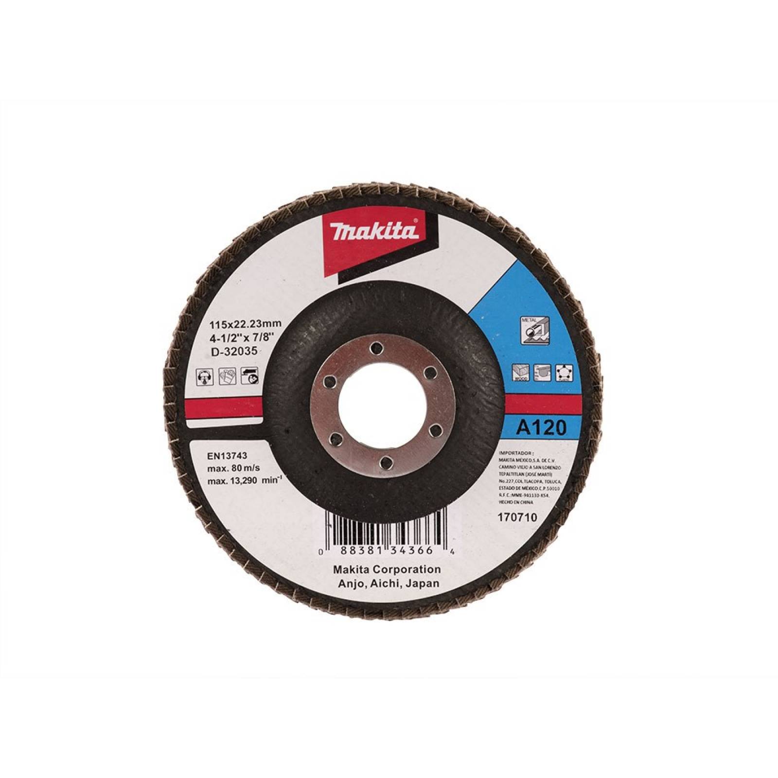 Multidisco insertado 4   1 2in MAKITA D 32035