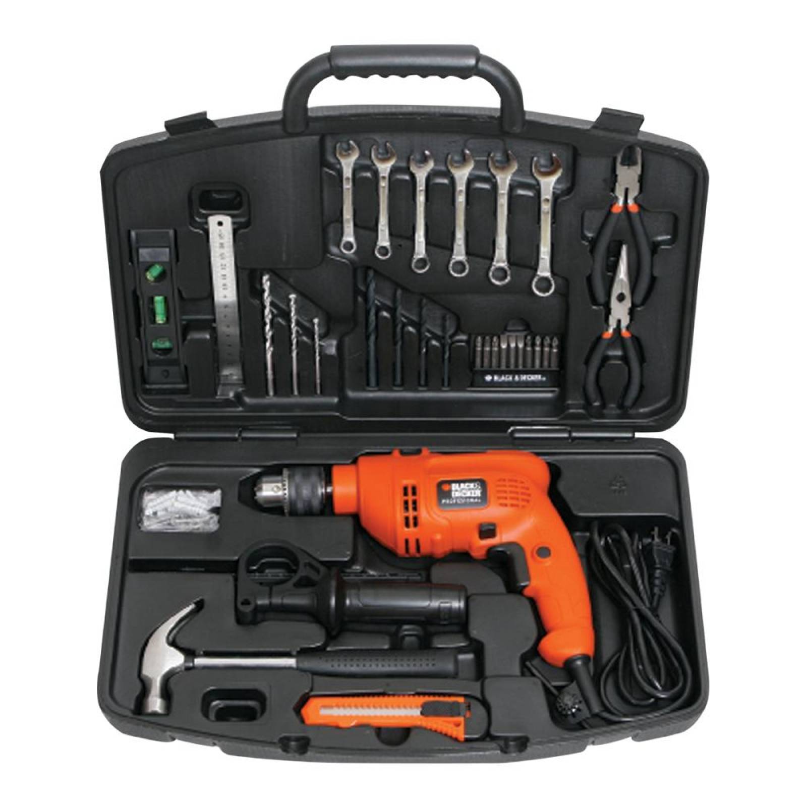 Rotomartillo BLACK DECKER TM550KP B3 550W y 30 herramientas