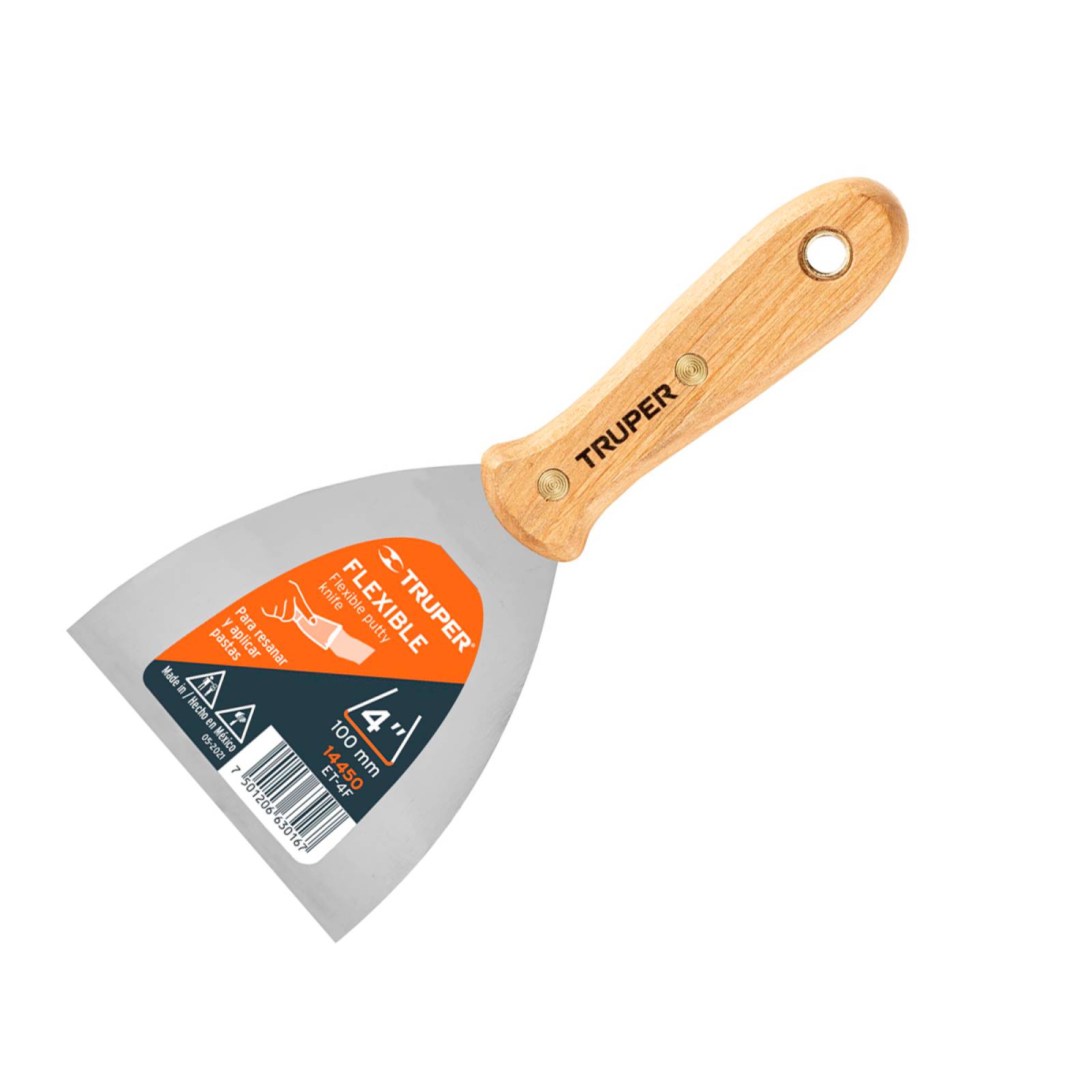Espátula Flexible con Mango de Madera Truper 14450