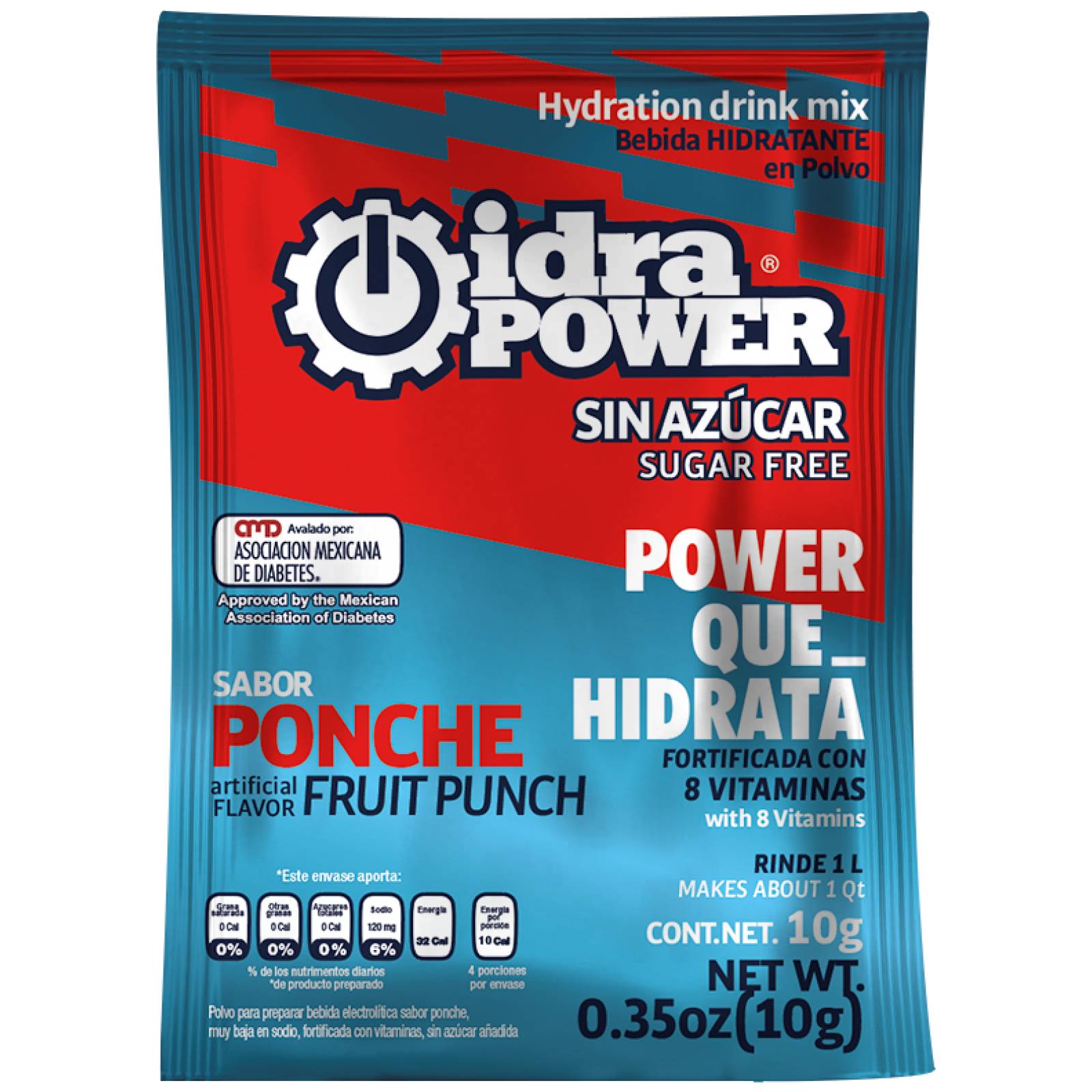Sobre Sabor Ponche 10g sin Azúcar para 1L Idrapower 76276
