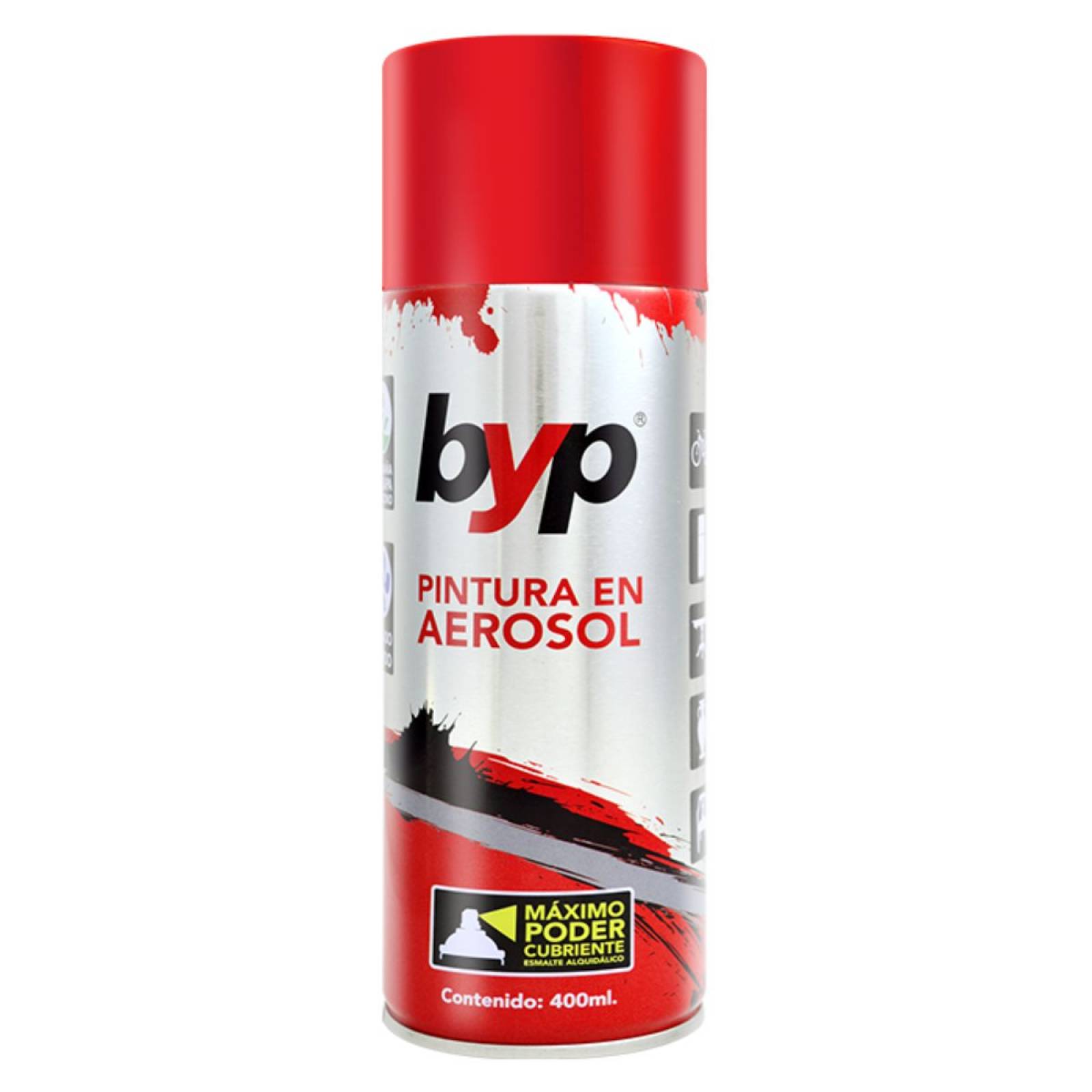 Pintura Aerosol Rojo Bermellón BYP ARB