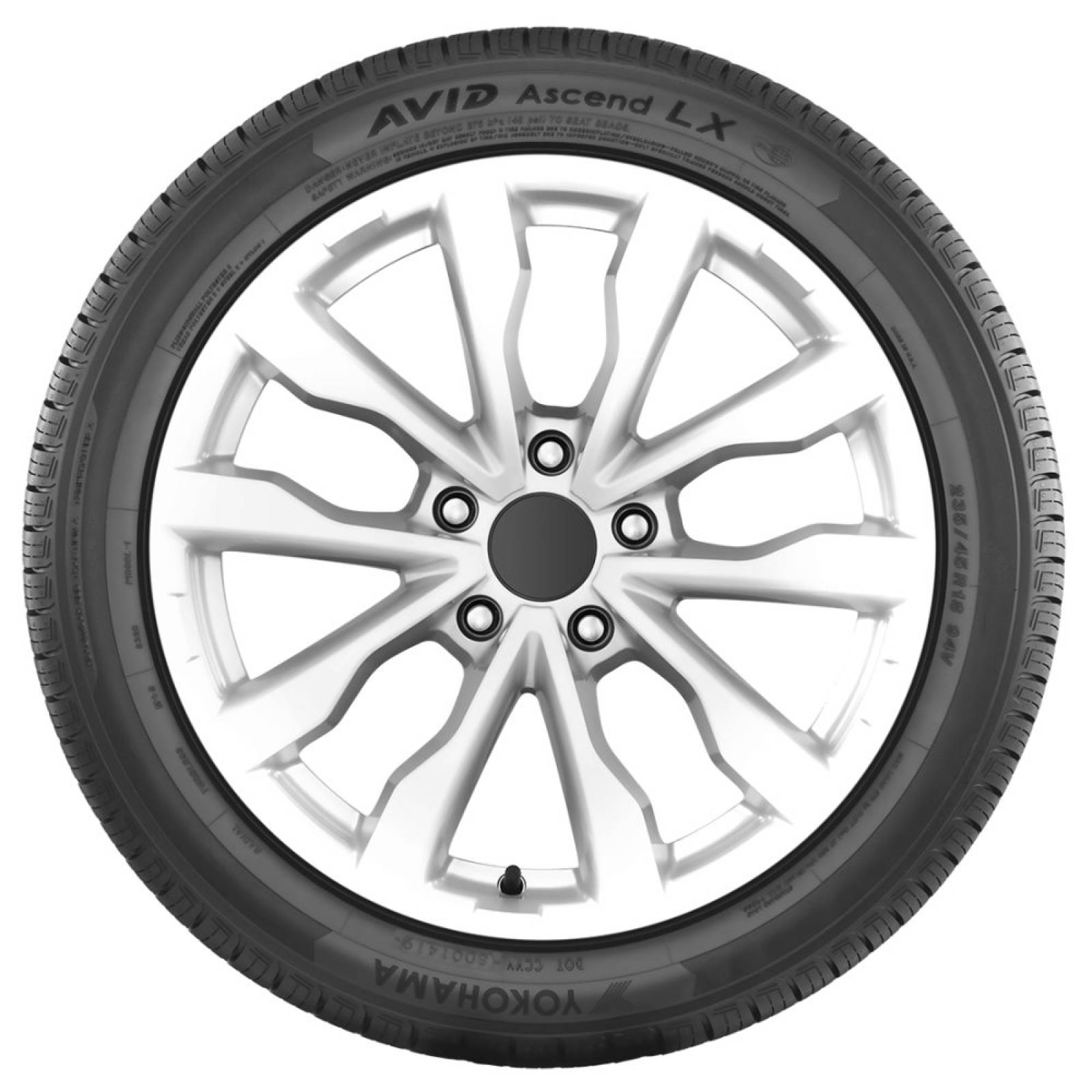 Paq. 2 Llantas 235/55 R18 YOKOHAMA AVID ASCEND LX 100V