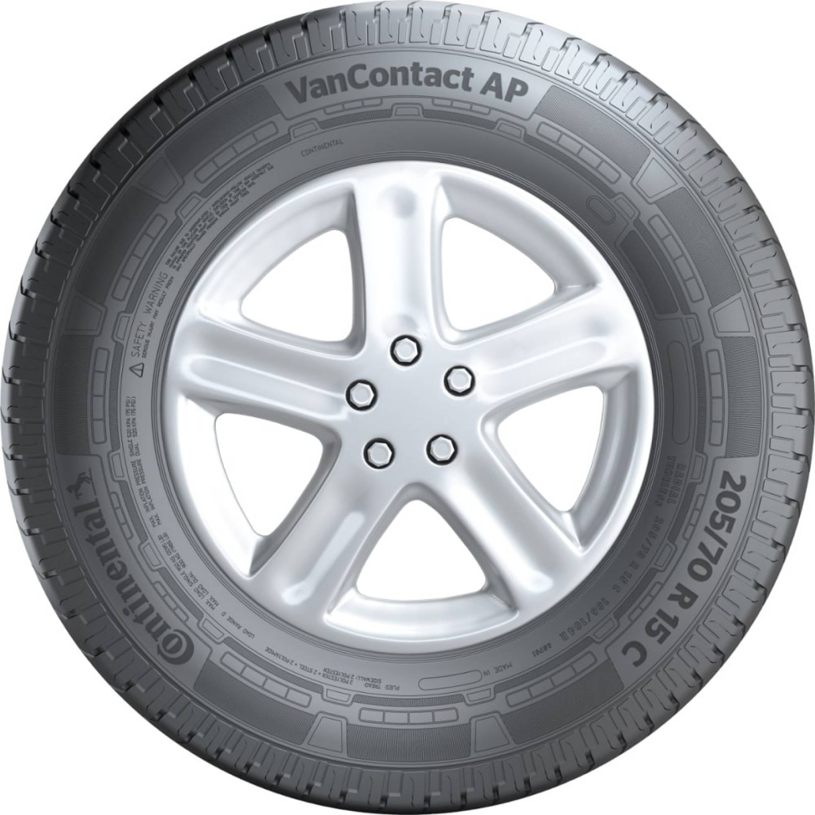 Paq. 2 Llantas 205/65 R16 CONTINENTAL VANCONTACT AP 107/105T