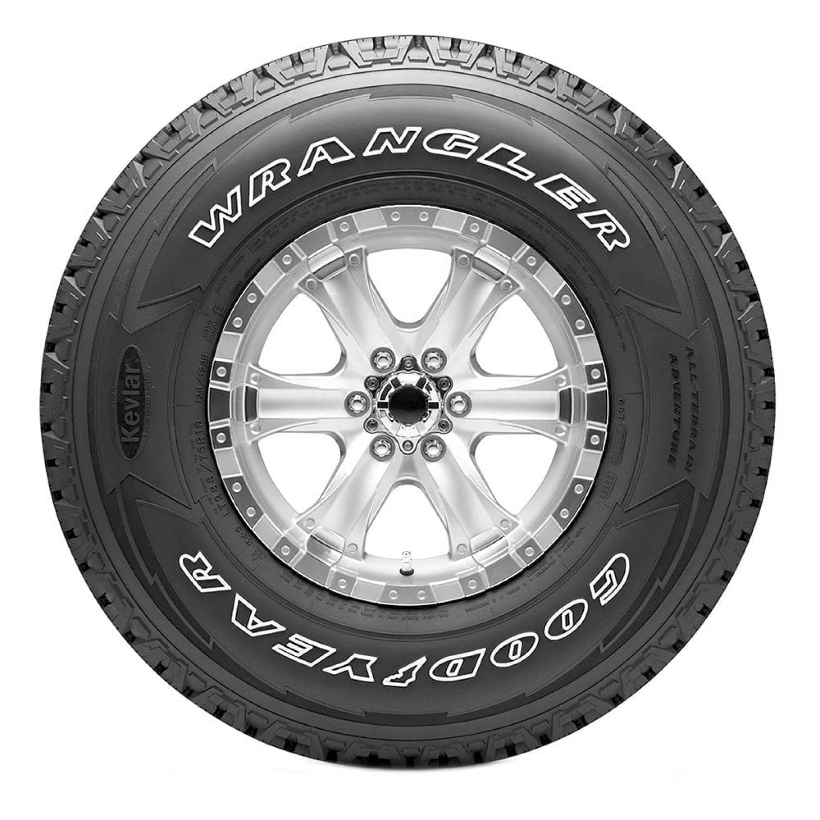 Paq 2 Llantas 275/65 R20 GOODYEAR WRANGLER ALL-TERRAIN ADVENTURE WITH KEVLAR 126/123S