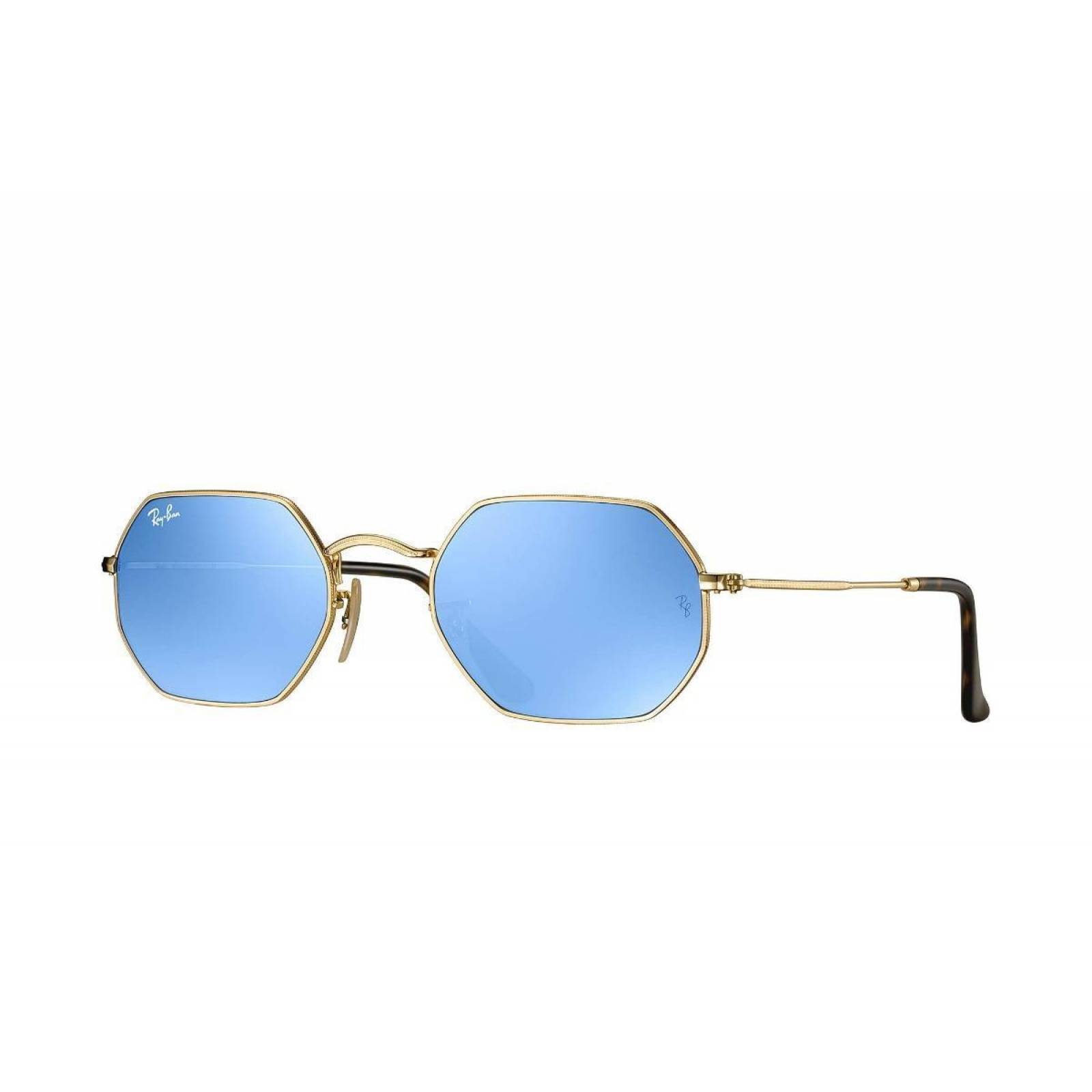 Lentes de Sol Ray Ban Rb3556n 001/9o Octagonal Flat 