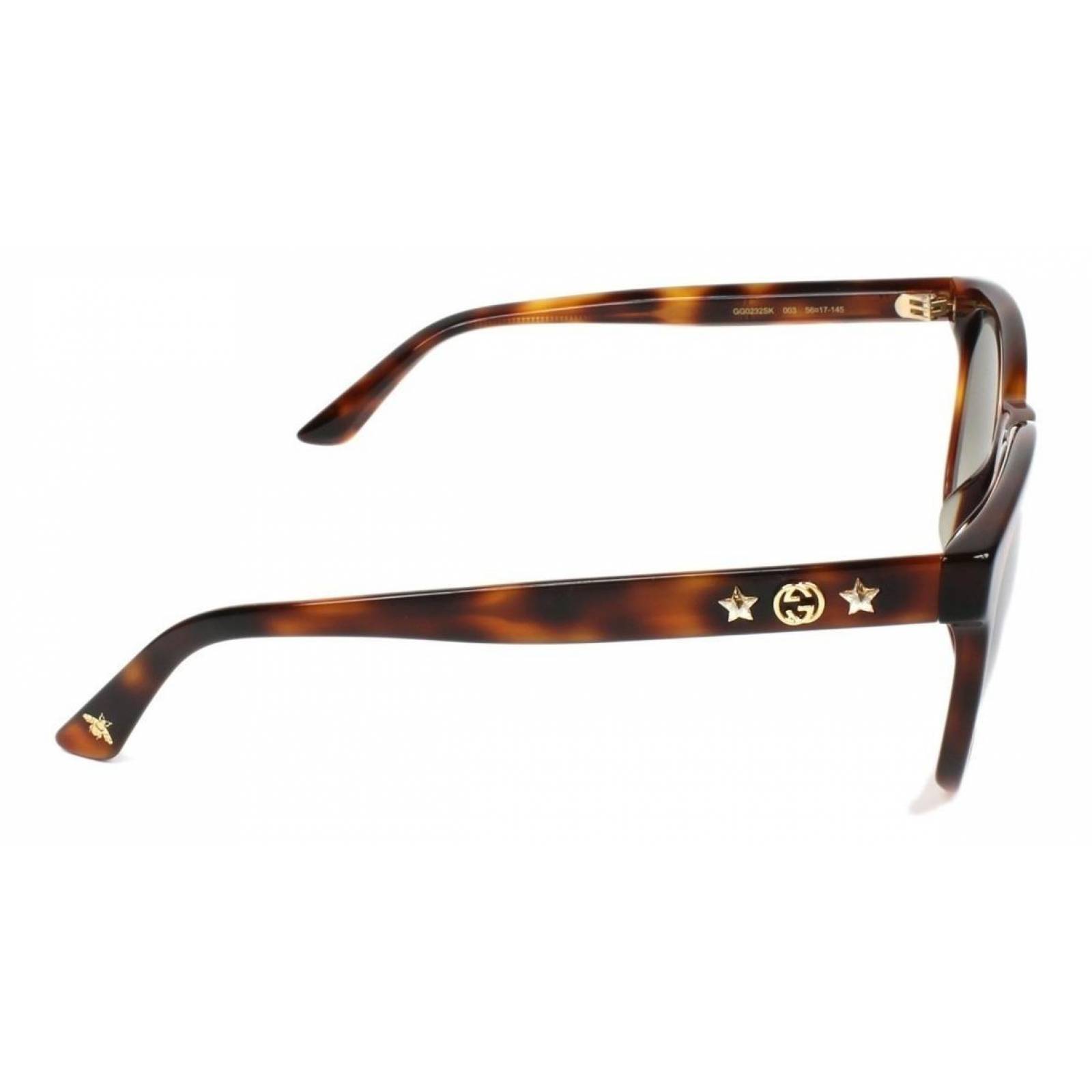 Lentes de sol 2025 gucci gg0232sk 001 square