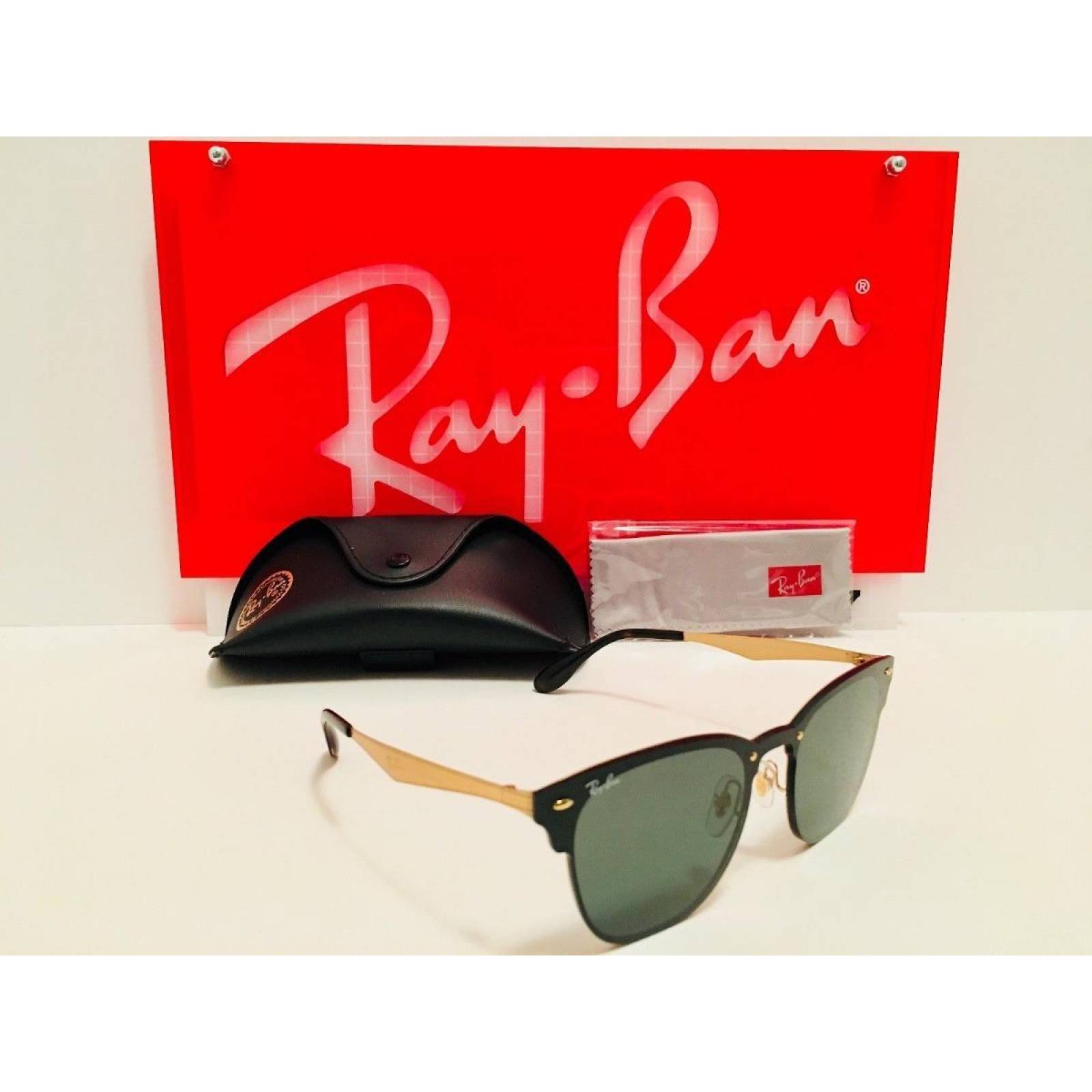 Lentes de Sol Ray Ban Rb3576n 043/71 Clubmaster Blaze 