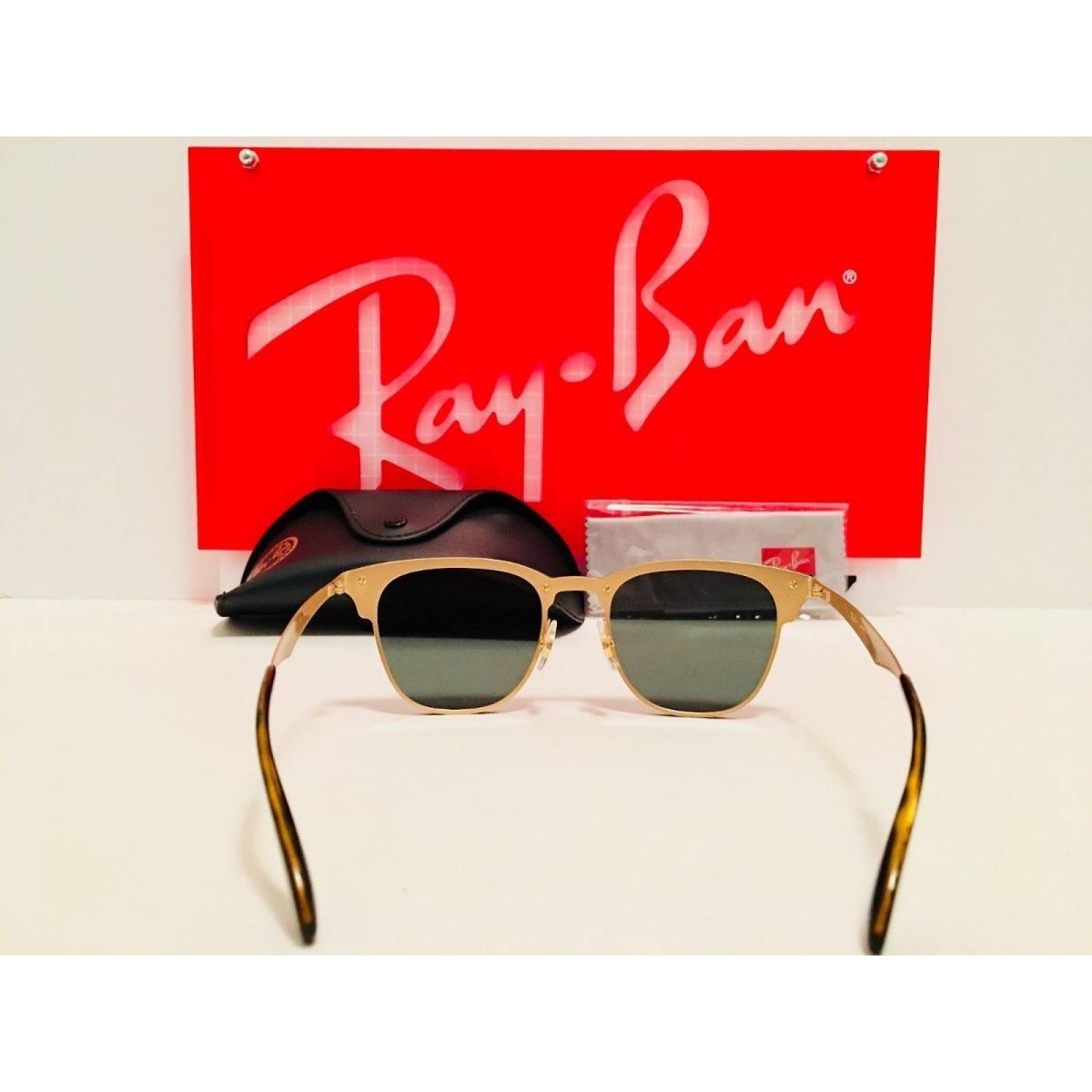 Lentes de Sol Ray Ban Rb3576n 043/71 Clubmaster Blaze 