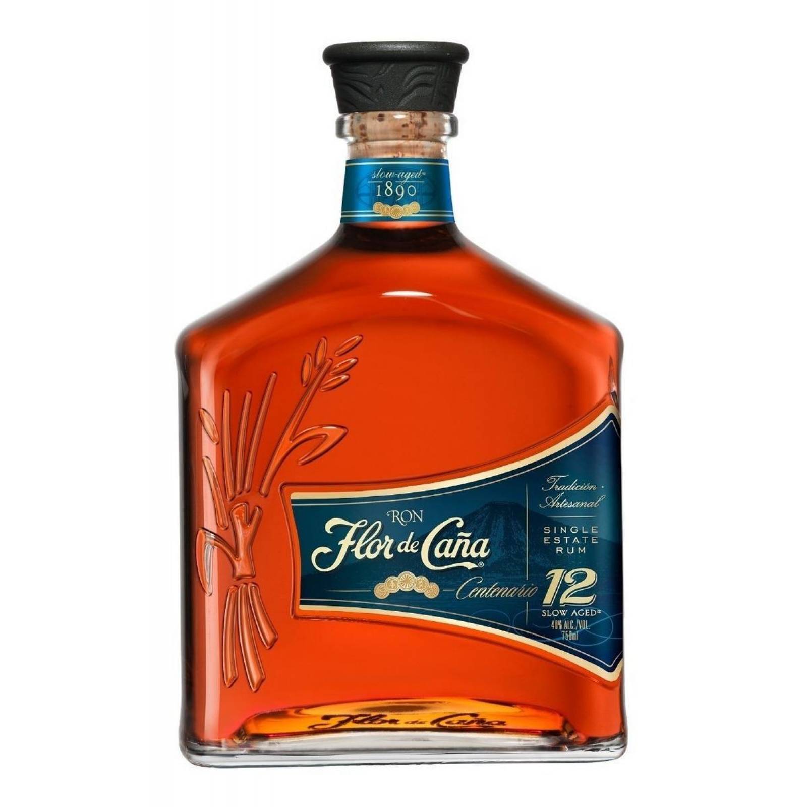 Caja de 12 Ron Flor De Caña Centenario 12 Años 750 ml