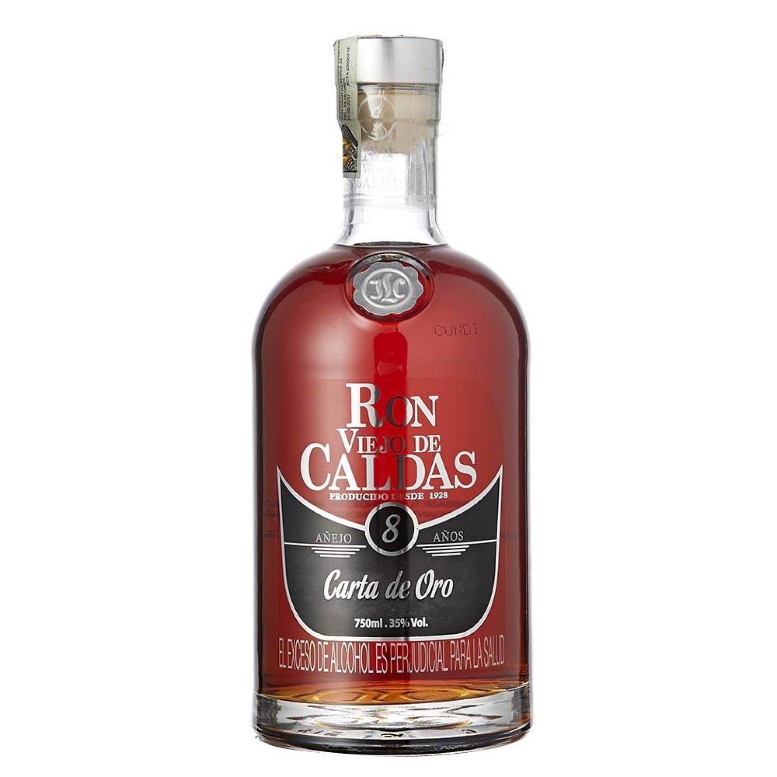 Caja de 12 Ron Viejo De Caldas Añejo 8 Años 750 ml 