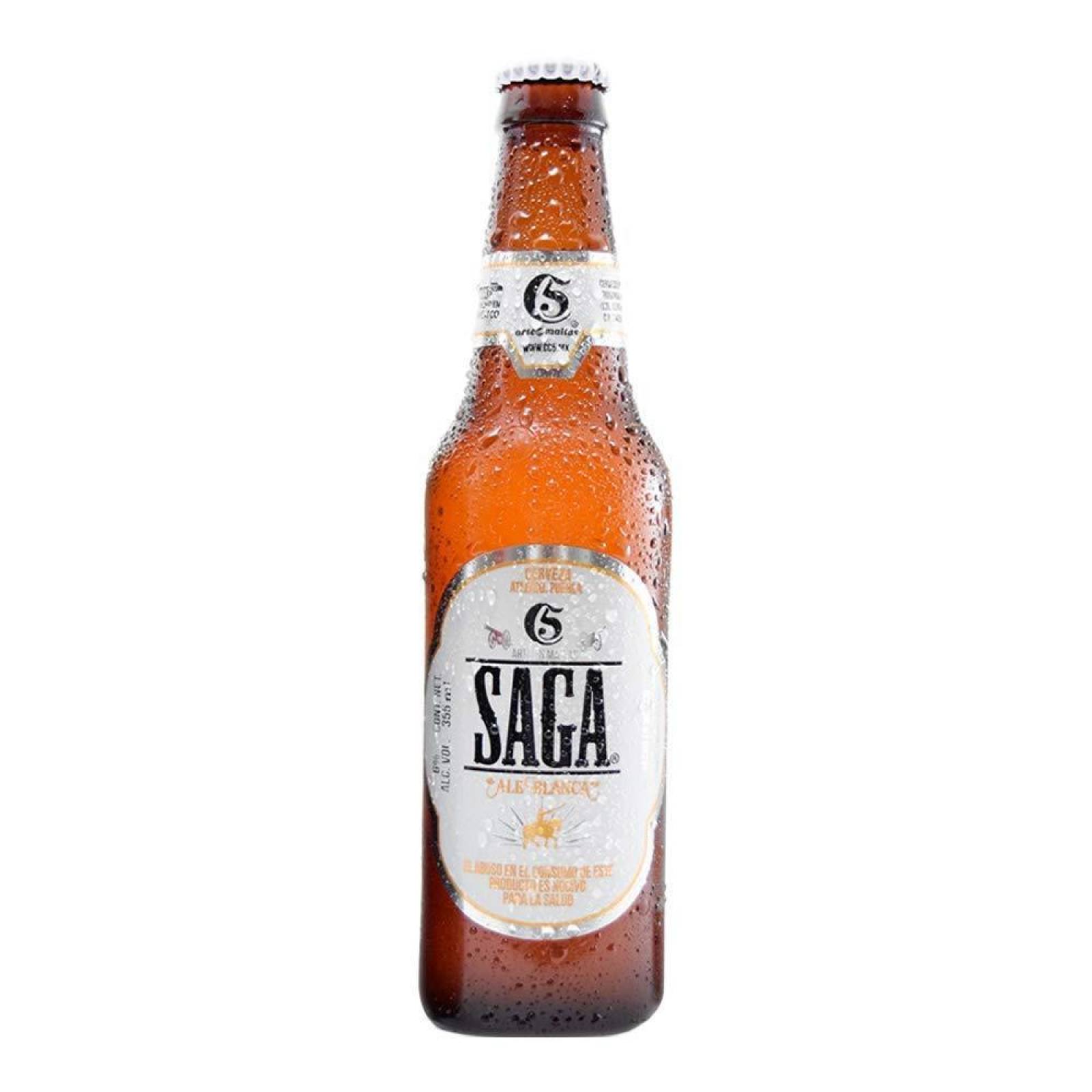 Cerveza 5 de Mayo Saga Ale Blanca Botella 355 ml 