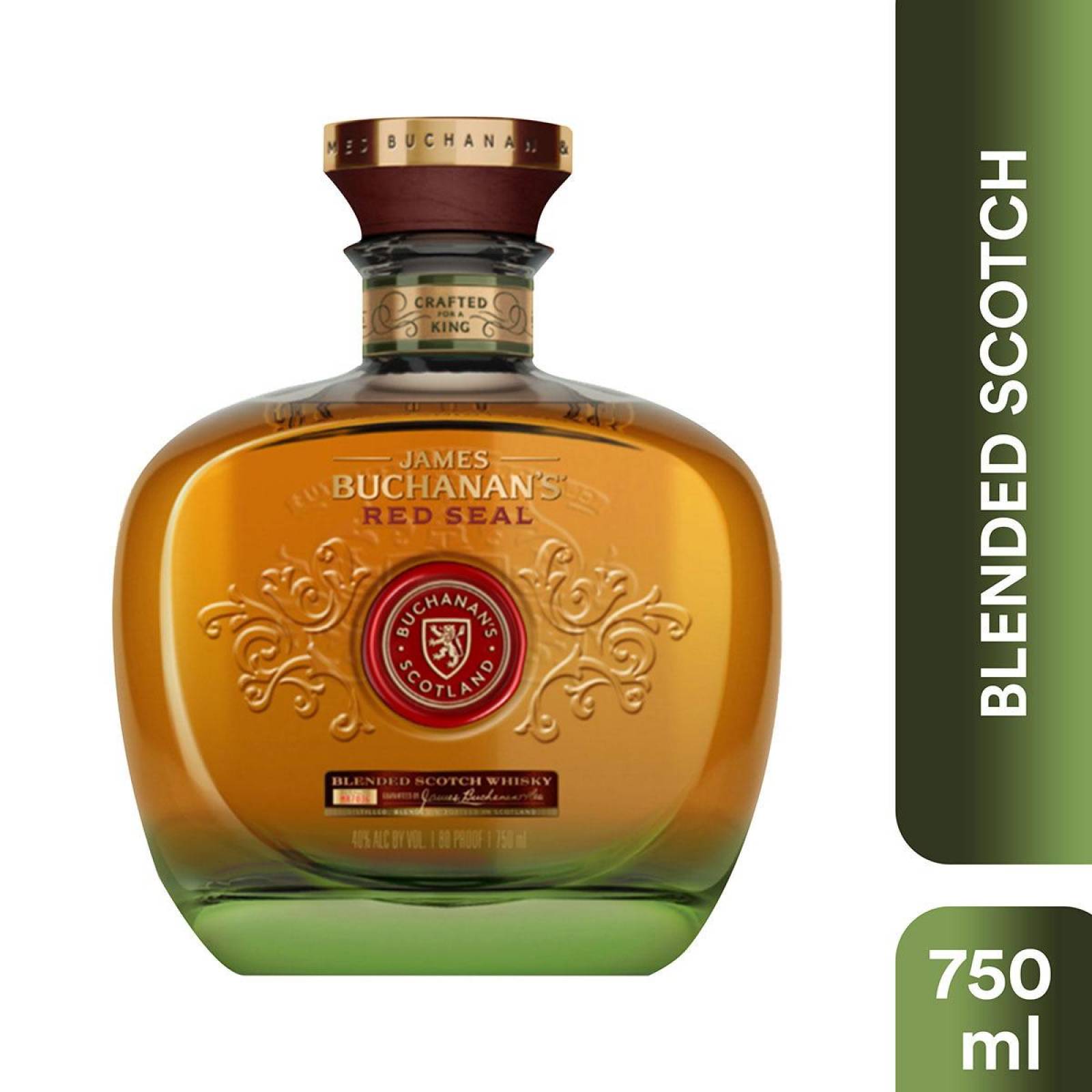 Caja De 6 Whisky Buchanans Blend Red Seal 750 Ml