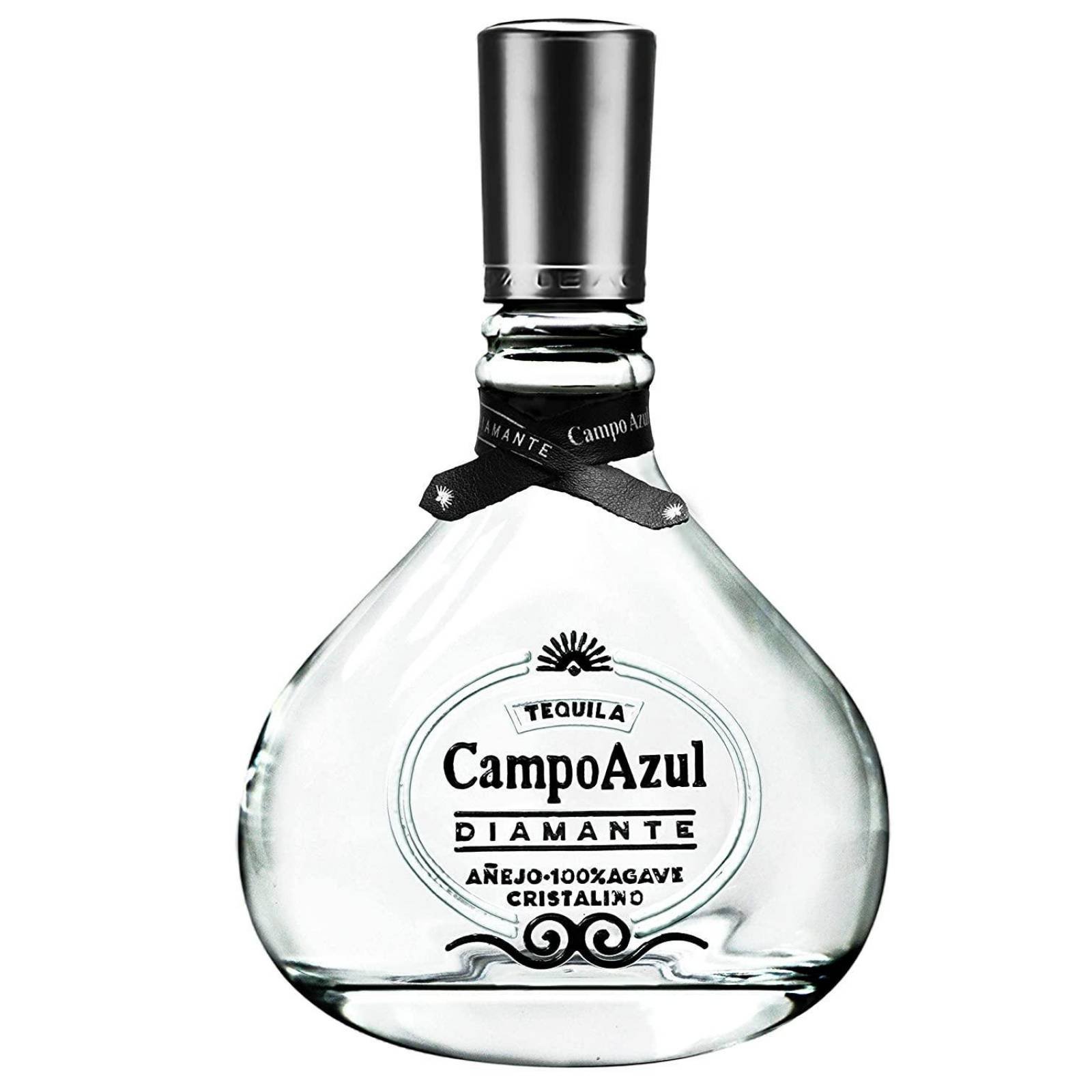 Tequila Campo Azul Cristalino Añejo 750 ml 