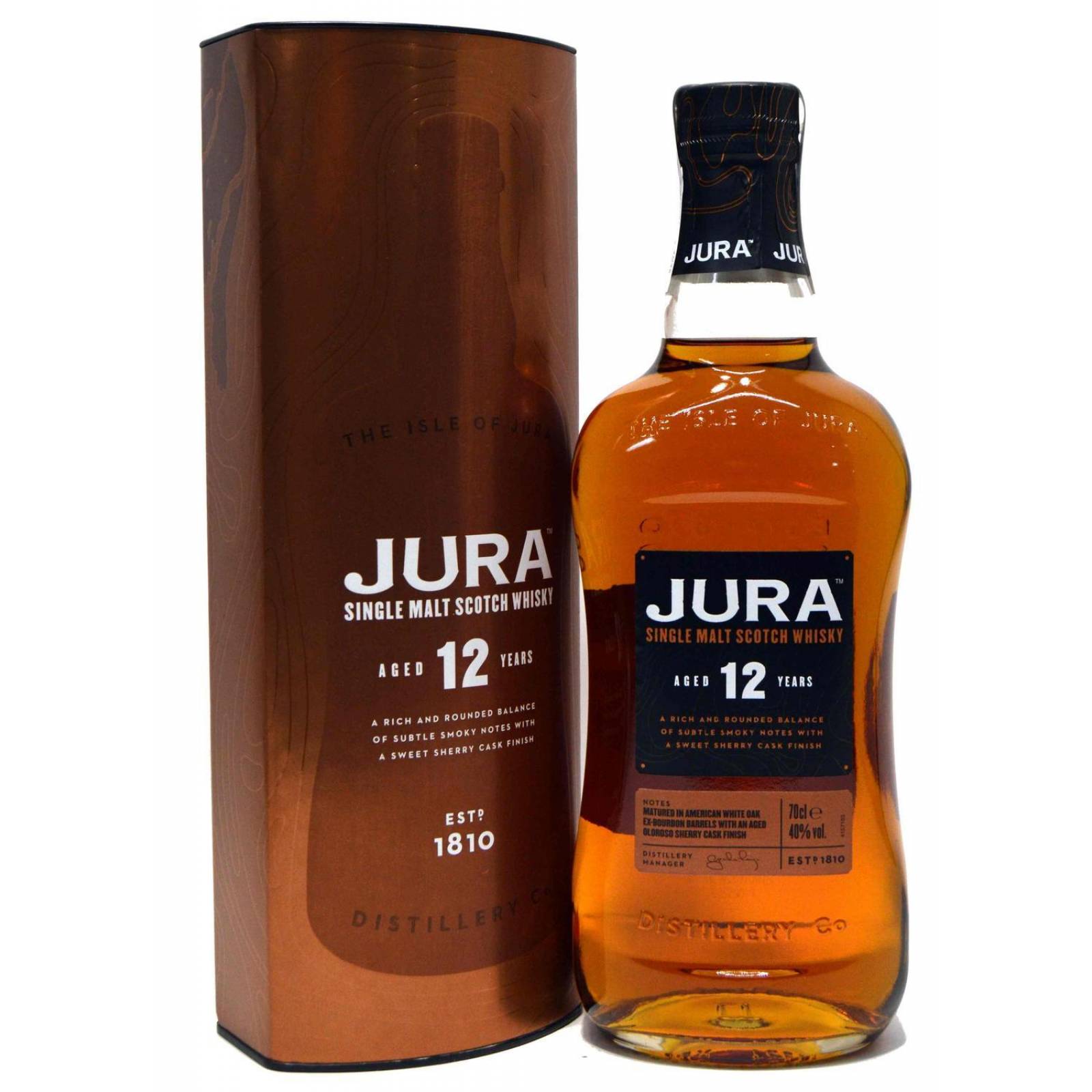 Whisky Jura Single Malt 12 Años 700 ml 