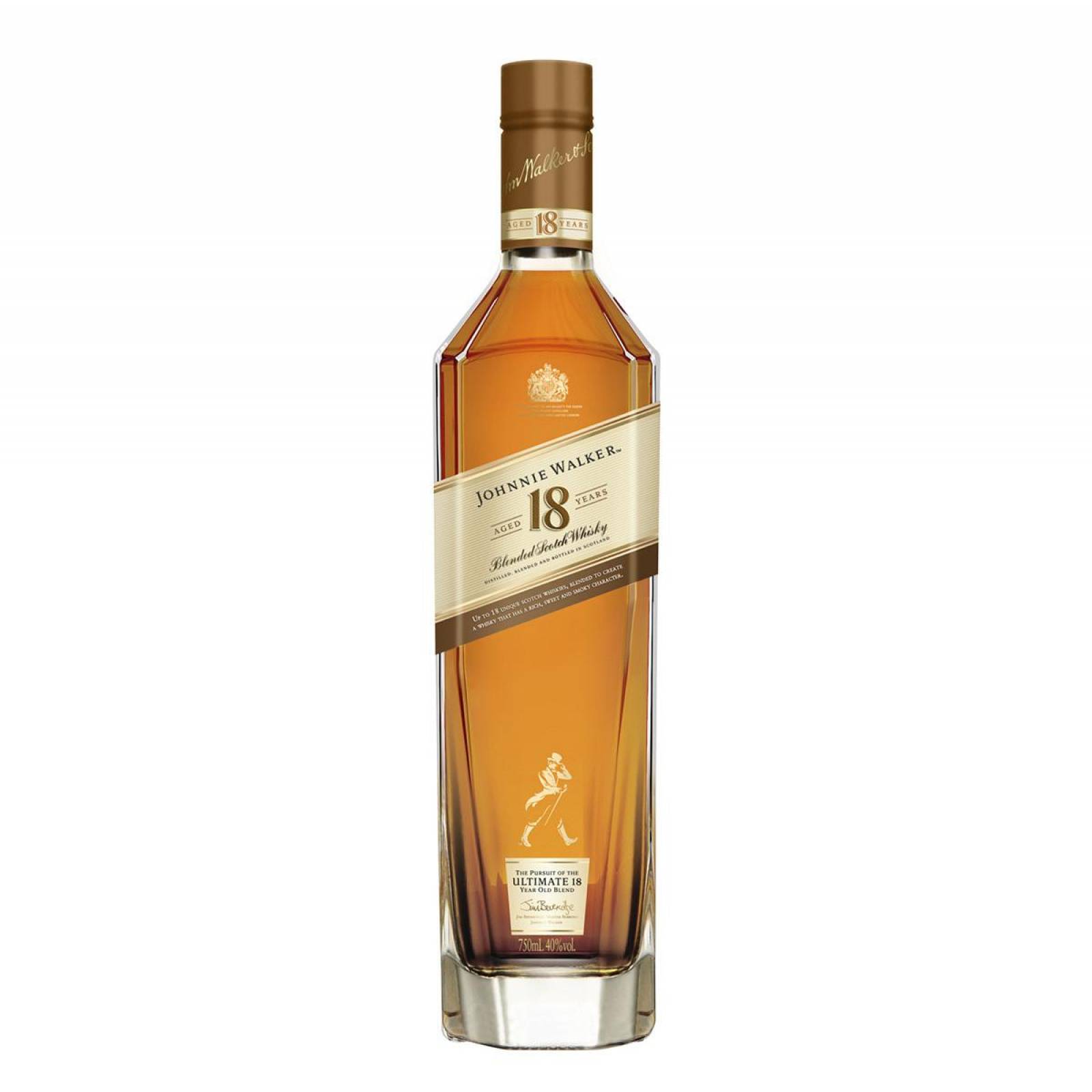 Caja de 6 Whisky Johnnie Walker Blend 18 Años 750 ml 