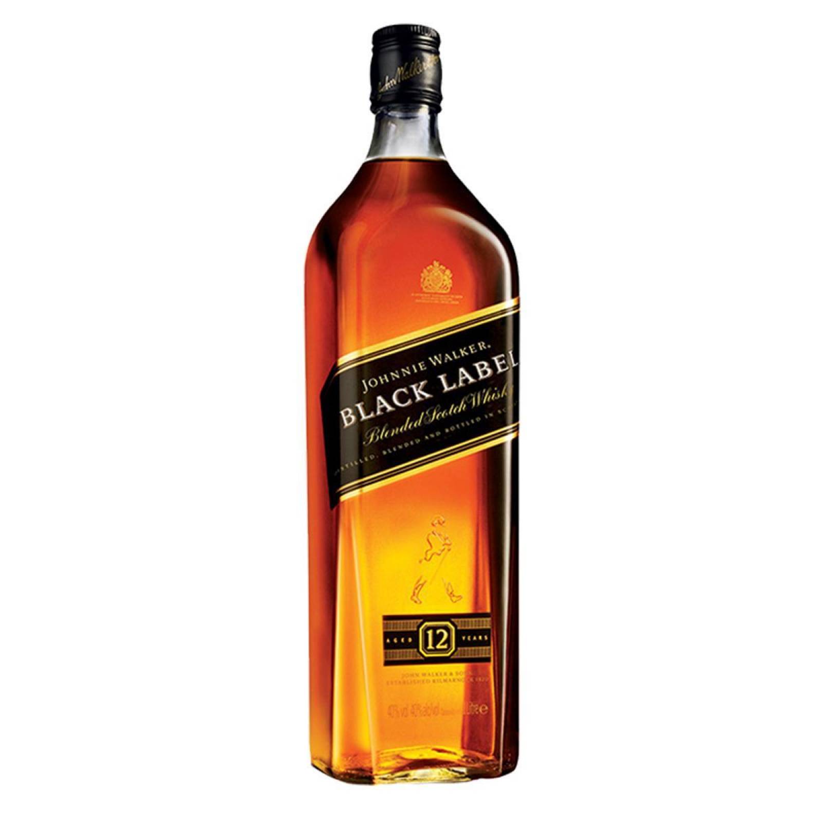 Caja de 12 Whisky Johnnie Walker Blend Black Label 1 L 