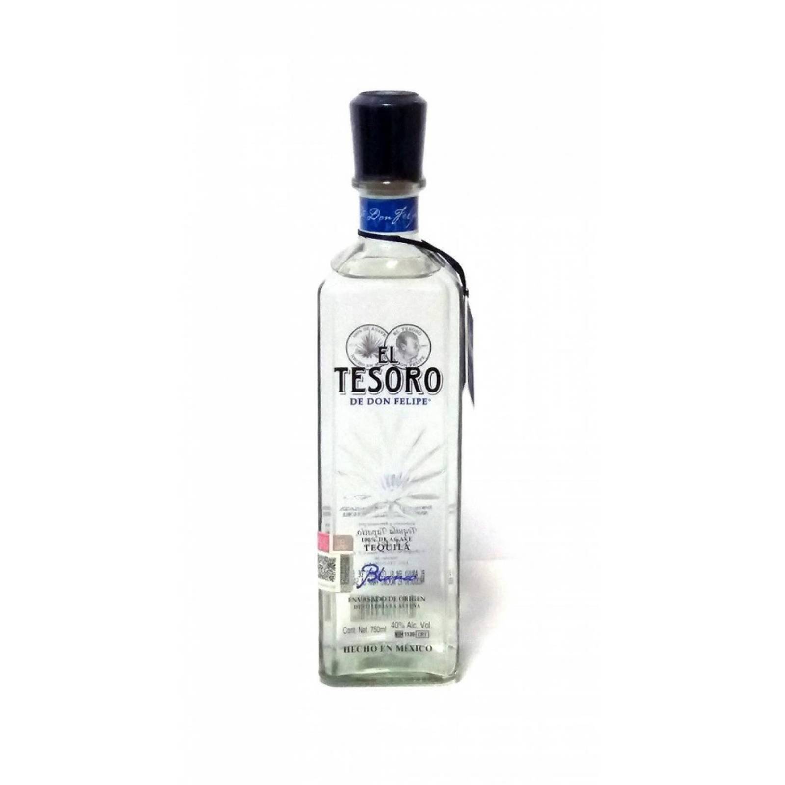 Tequila El Tesoro De Don Felipe Blanco 750 ml 