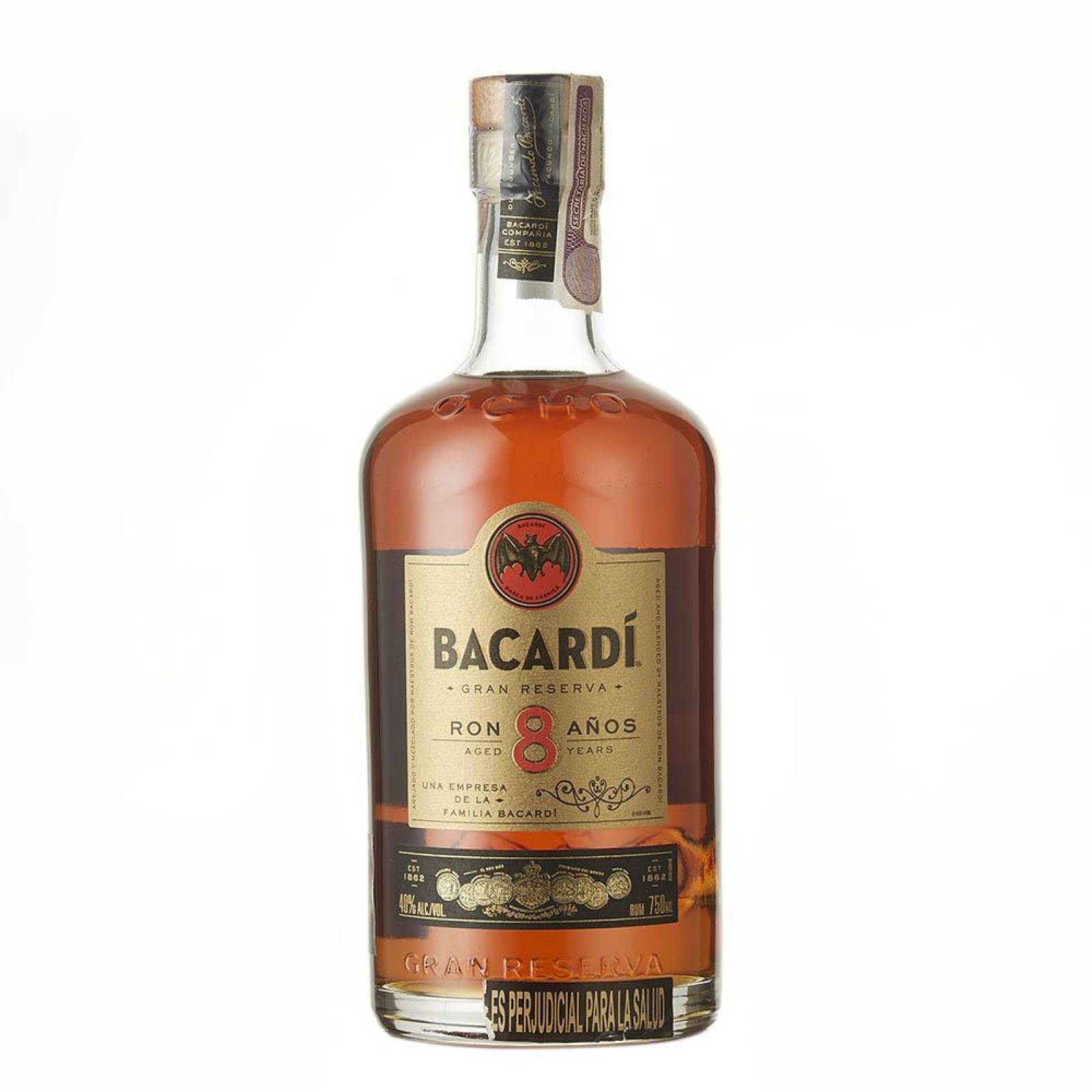Ron Bacardi 8 Años Gran Reserva 750 ml 