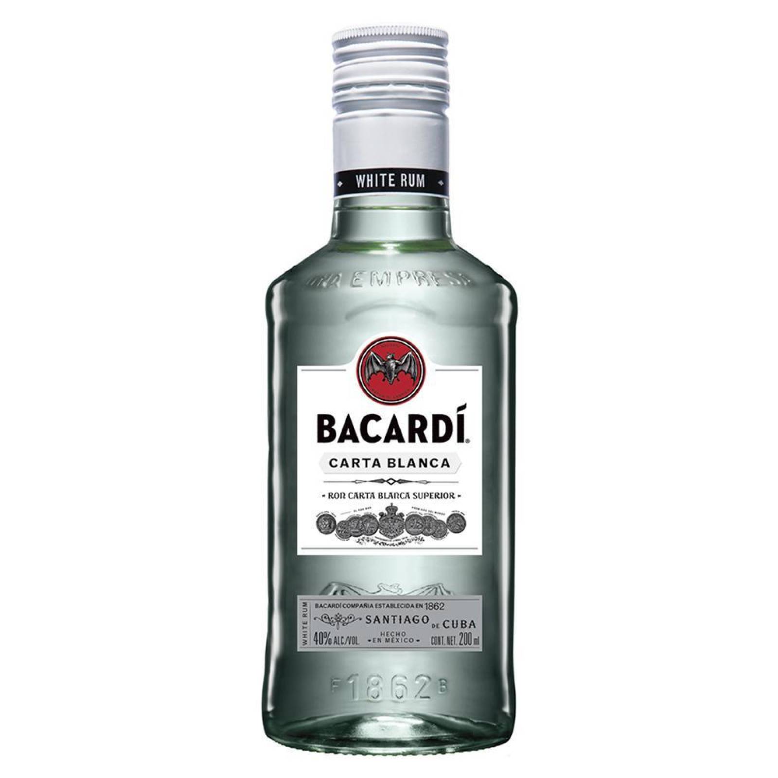 Ron Bacardi Carta Blanca 200 ml 