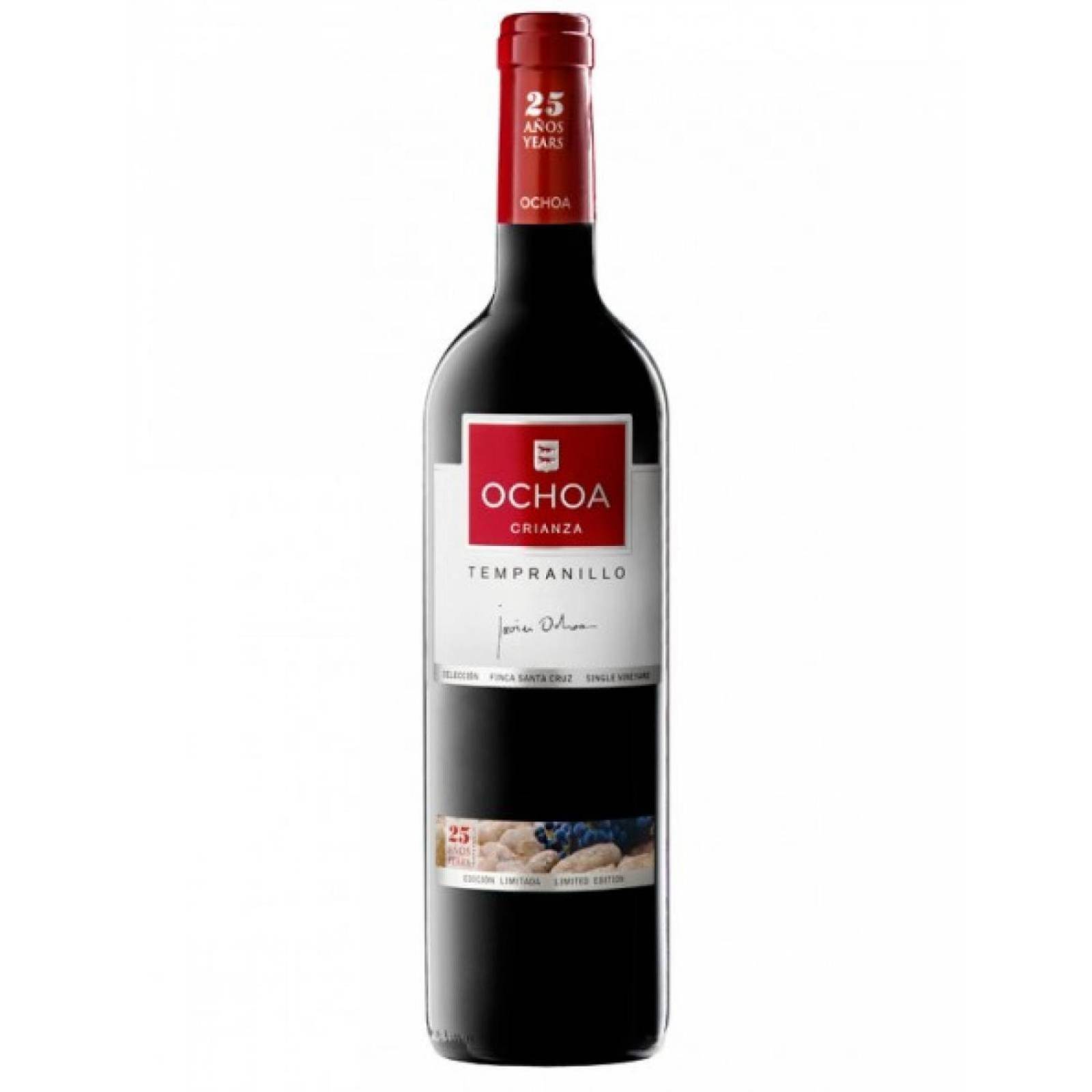 Vino Tinto Ochoa Tempranillo Crianza 750 ml 