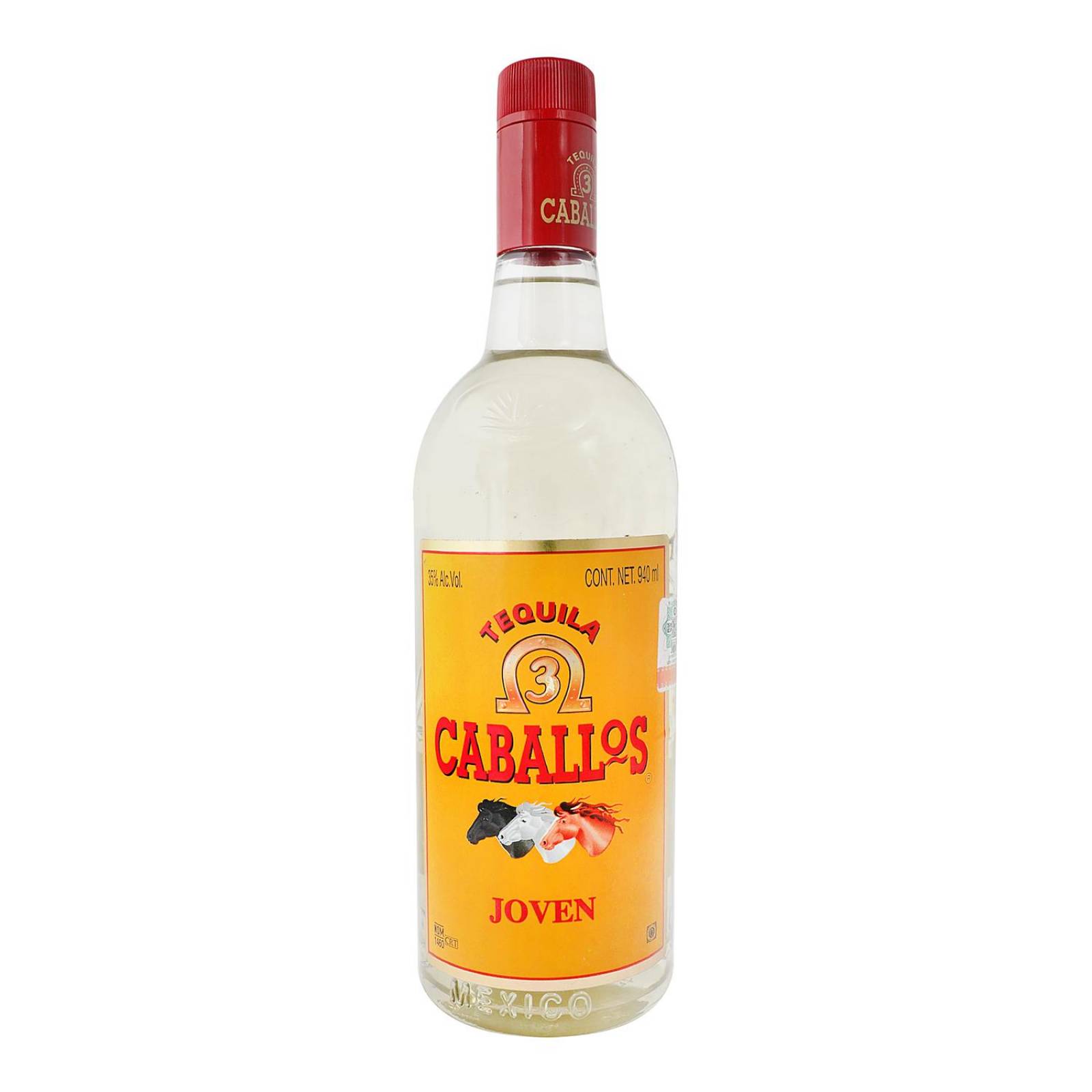 Tequila 3 Caballos Joven 250 ml