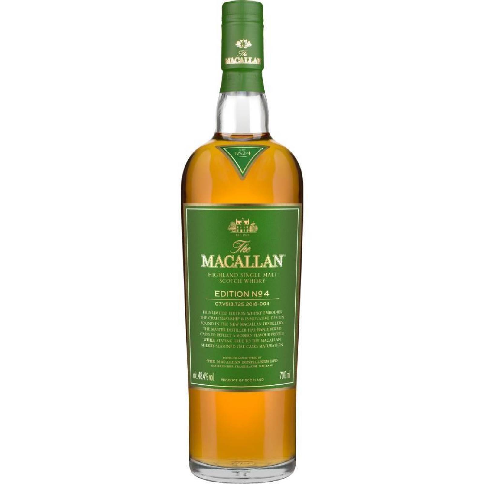Caja de 12 Whisky The Macallan Single Malt Edition No.4 700 ml 
