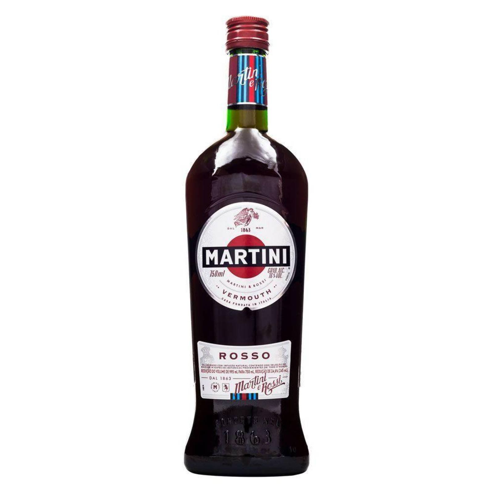 Caja de 6 Aperitivo Martini Rosso 750 ml 