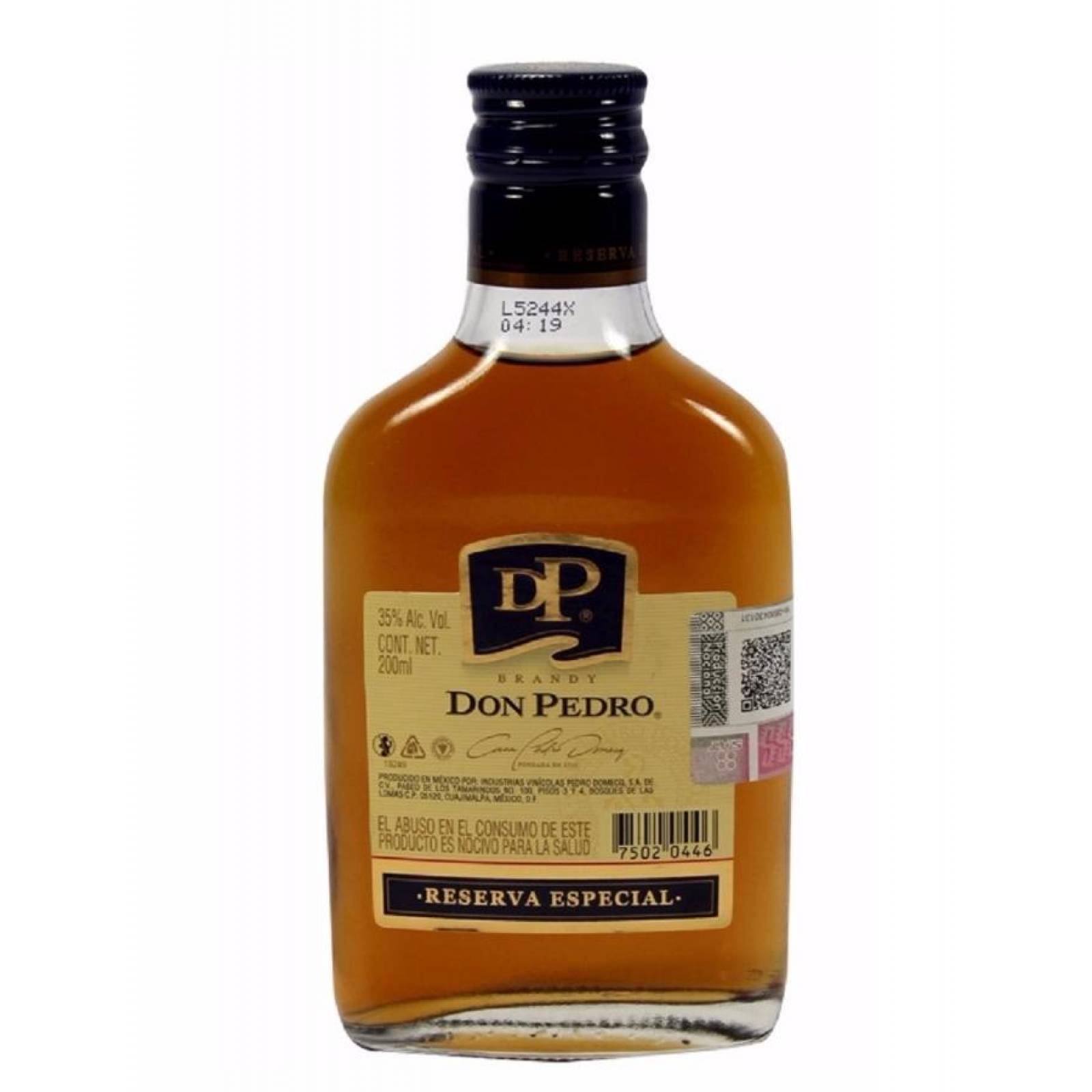Caja de 24 Brandy Don Pedro Gran Reserva Especial 200 ml 