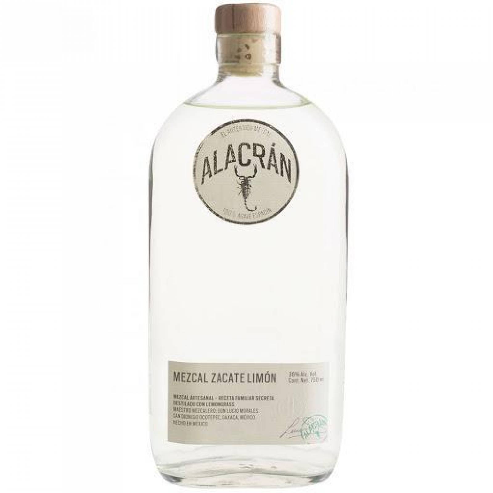 Mezcal Alacran Zacate Limon 750 ml 