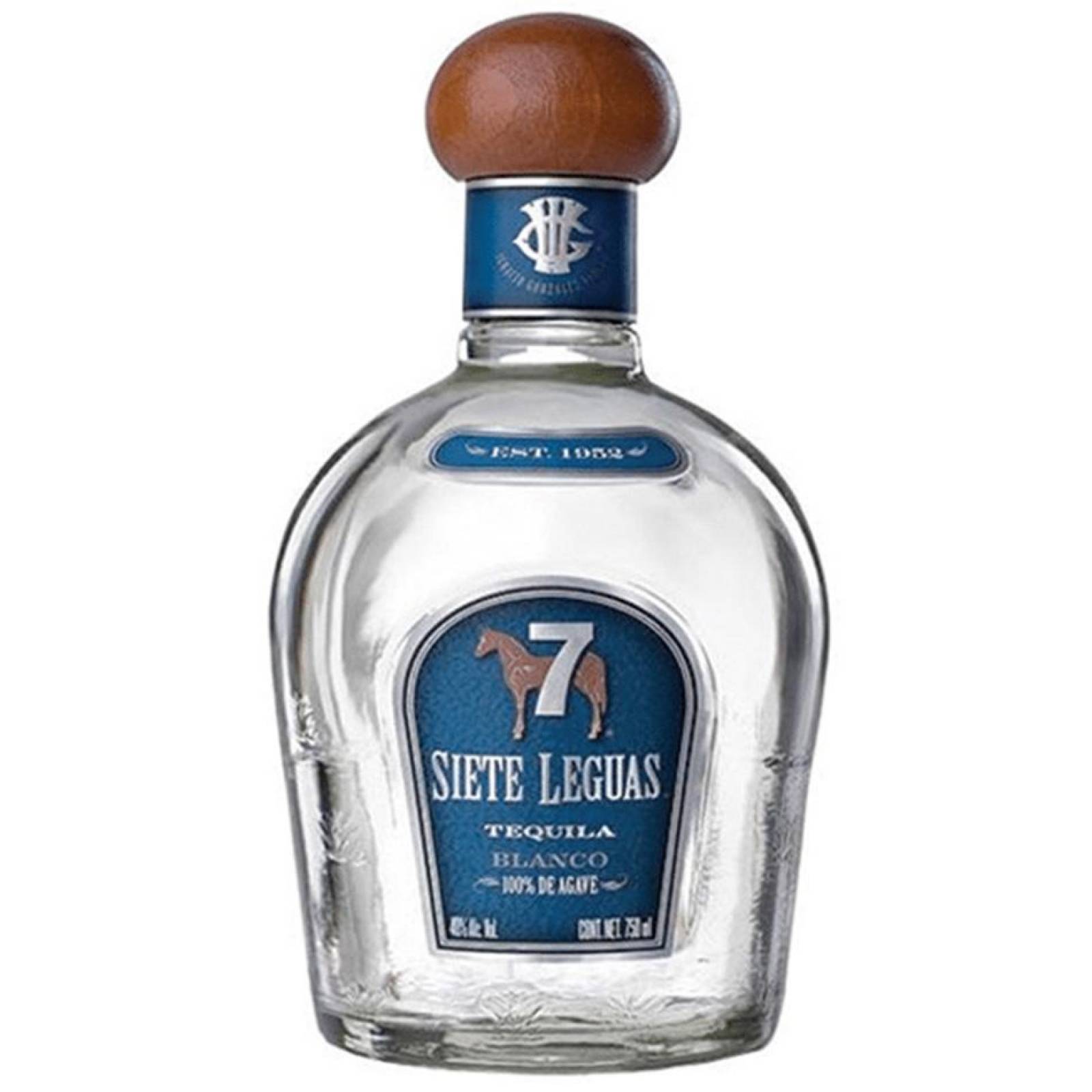 Caja de 12 Tequila 7 Leguas Blanco 750 ml 