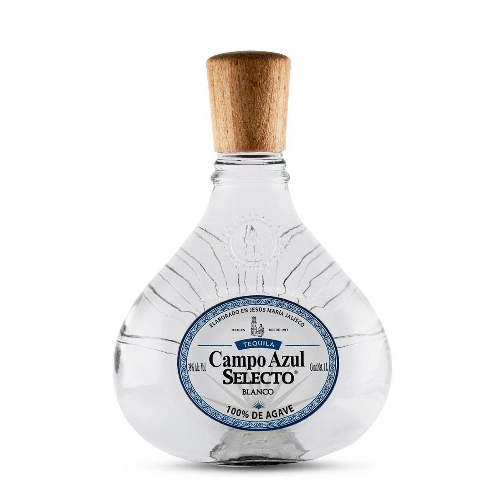 Caja de 6 Tequila Campo Azul Selecto Blanco 1.75 L 