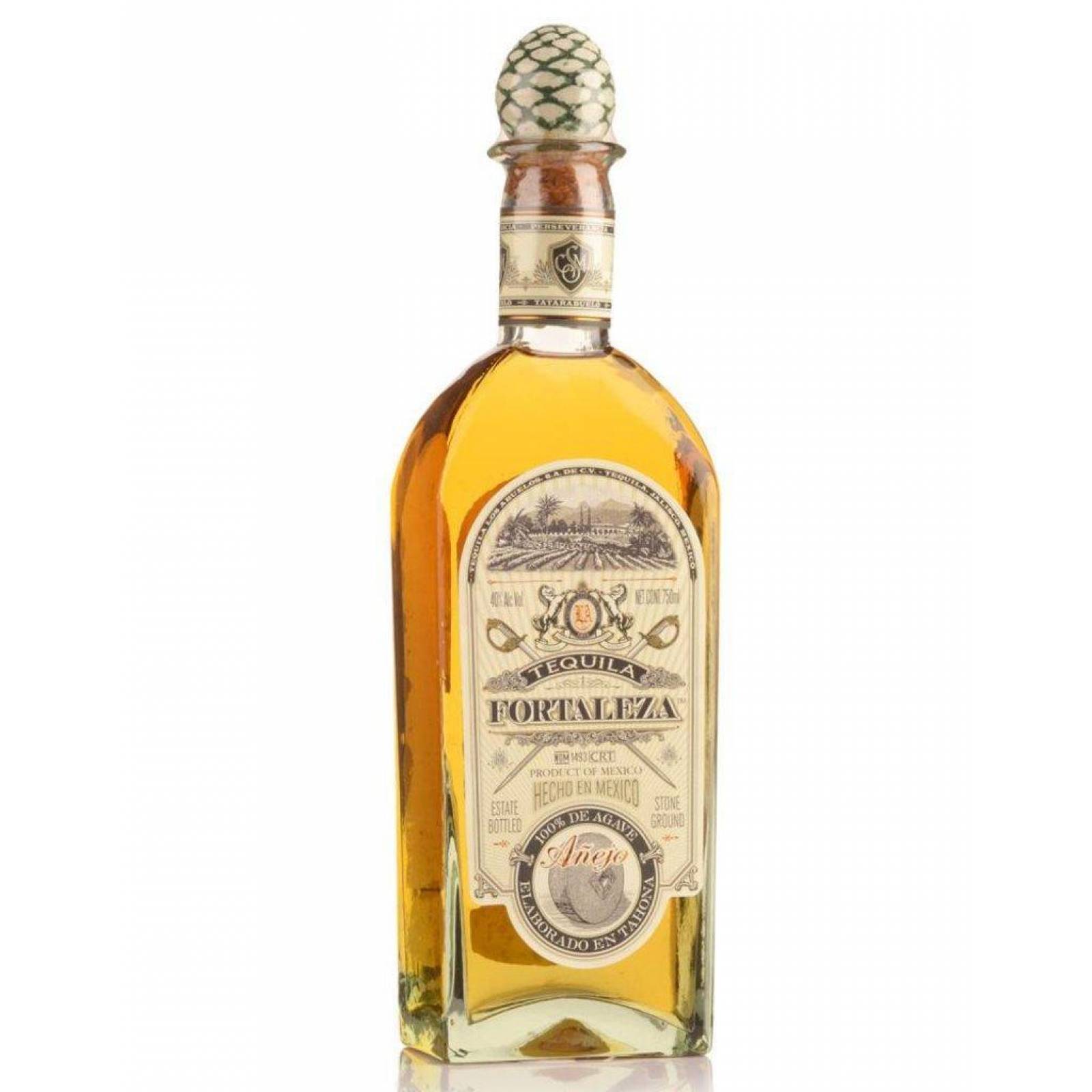 Caja de 6 Tequila Fortaleza Añejo 750 ml