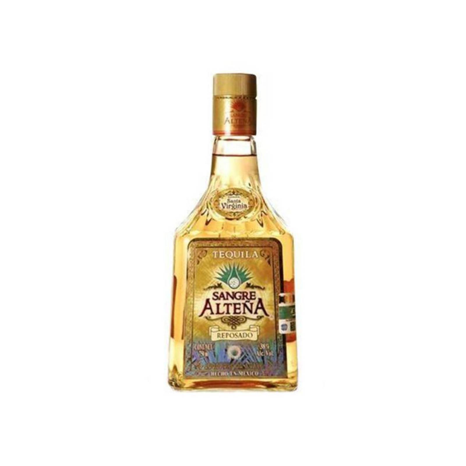 Caja de 12 Tequila Sangre Alteña Reposado 750 ml 