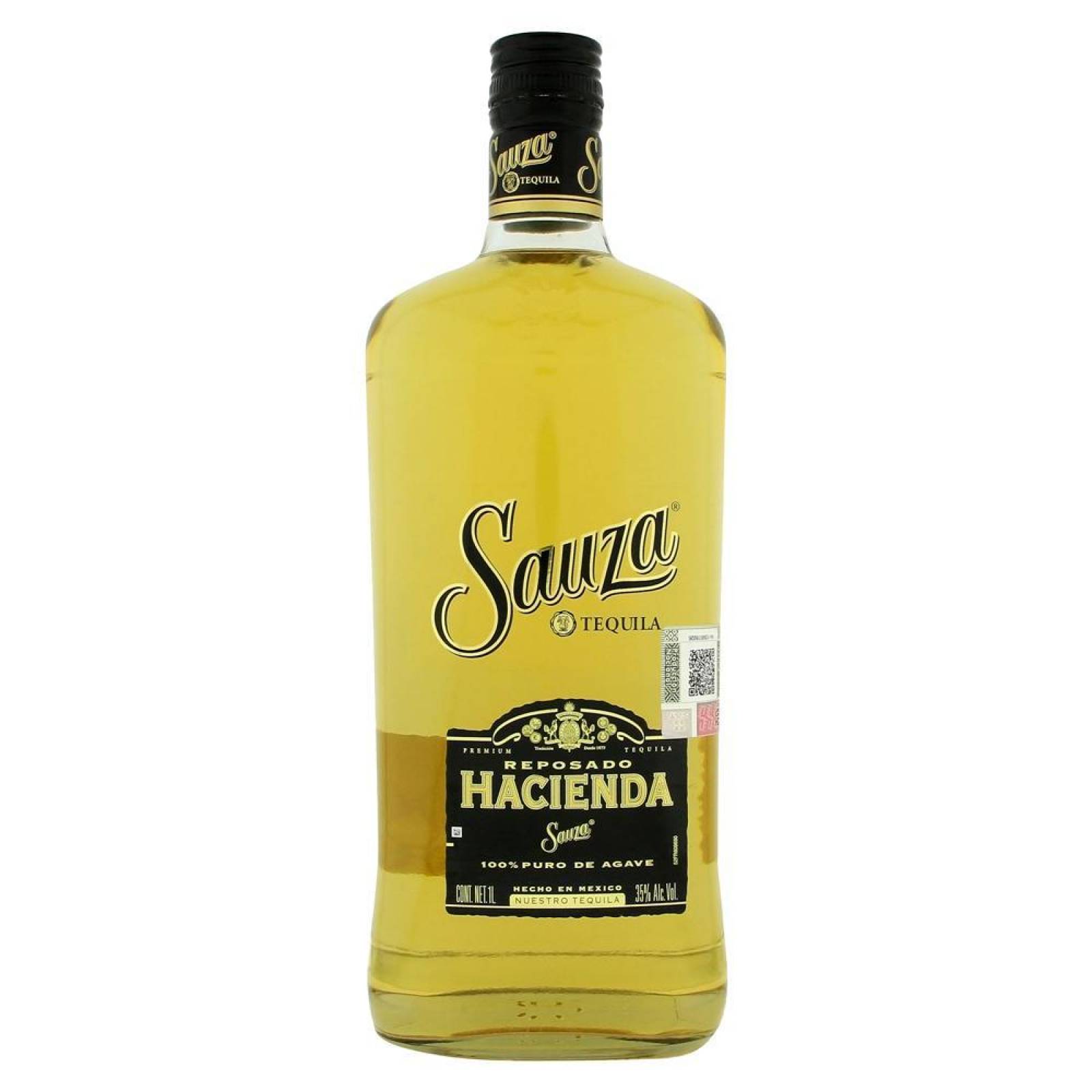 Caja de 12 Tequila Sauza Hacienda Reposado Black 100% 1 L 