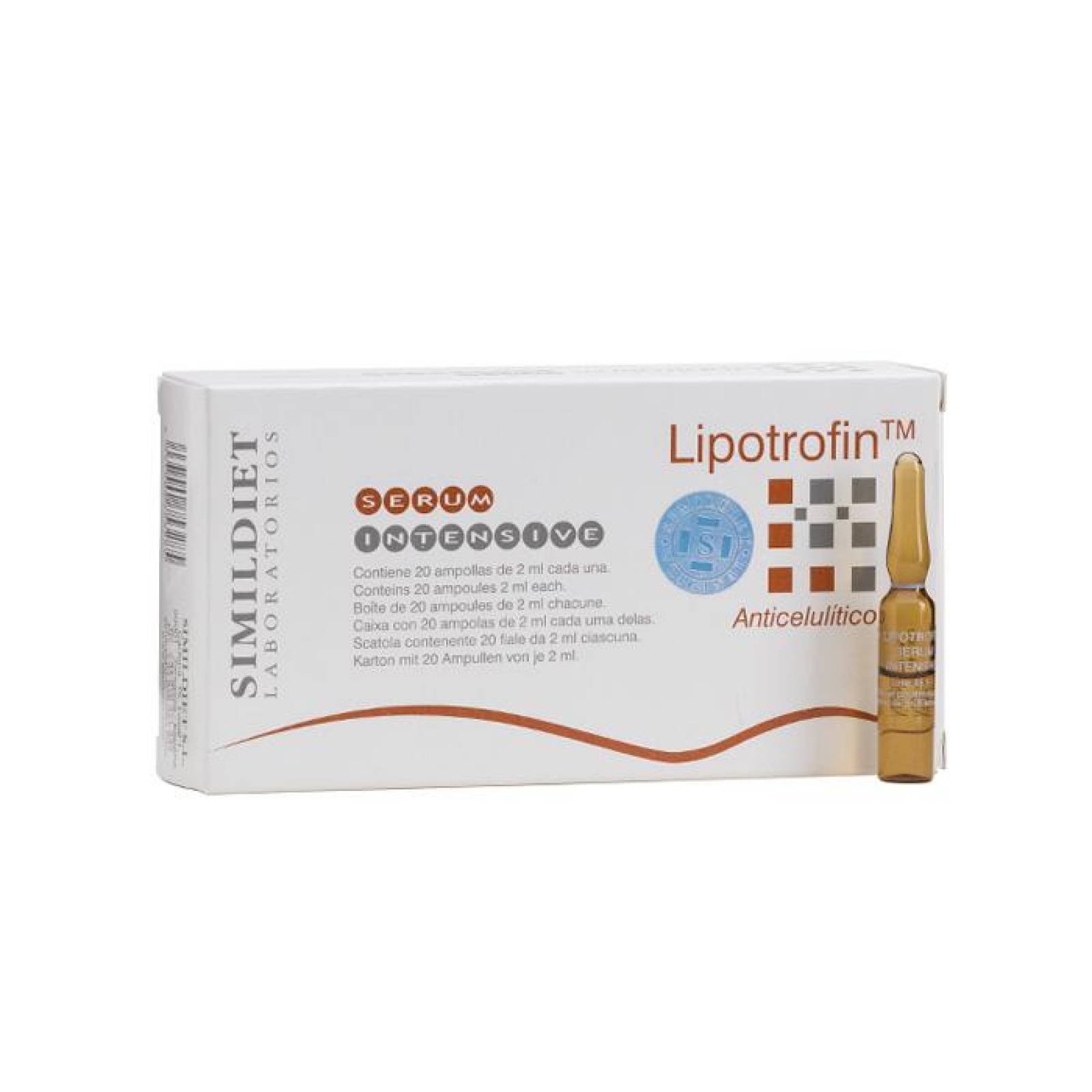 Mesoterapia Simildiet Laboratorios Lipotrofin Anticelulitico 20 ampolletas de 2ml c/u