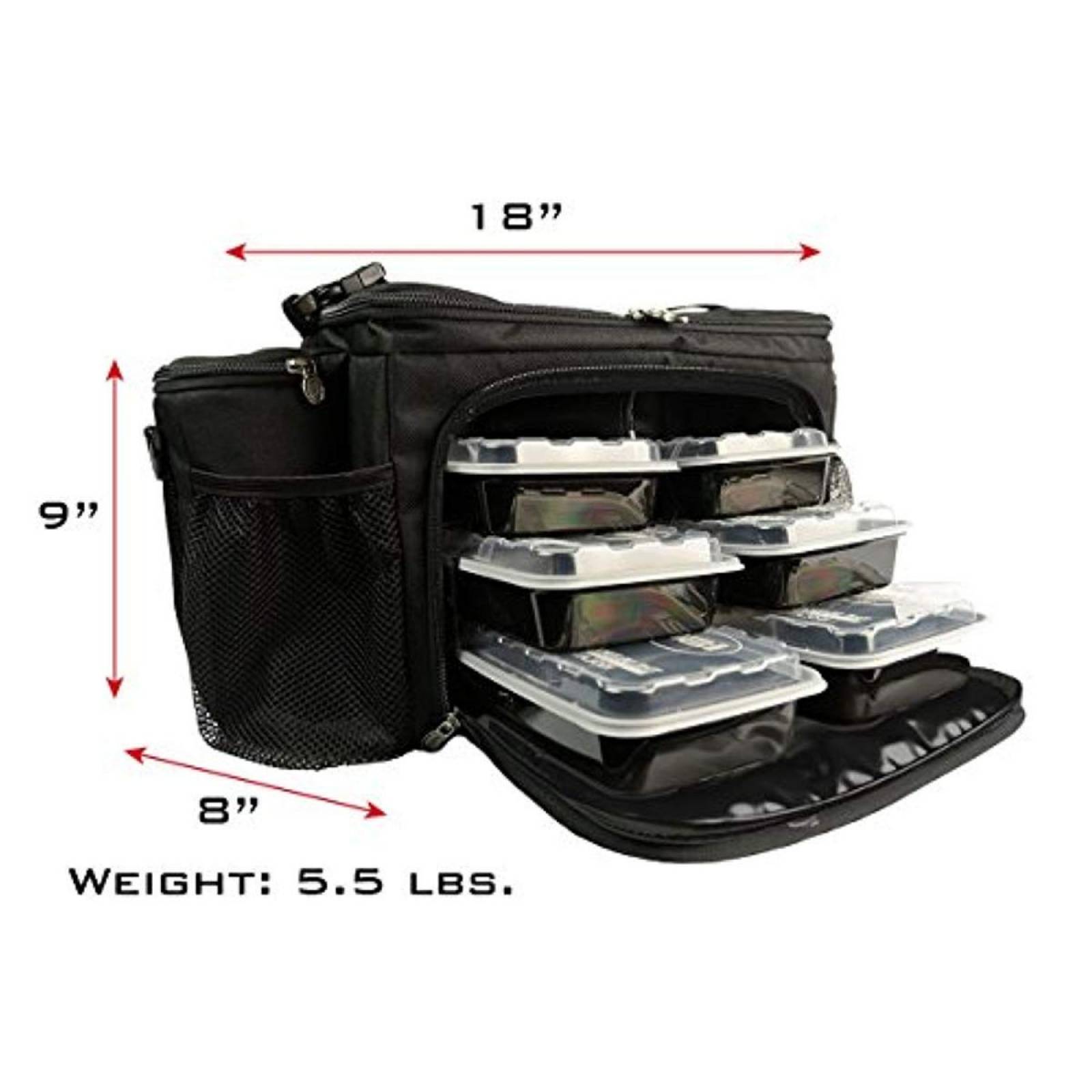 Maleta para alimentos Isolator Fitness Isobag 6 alimentos 1 maleta con 12 toppers y 3 hielos secos (