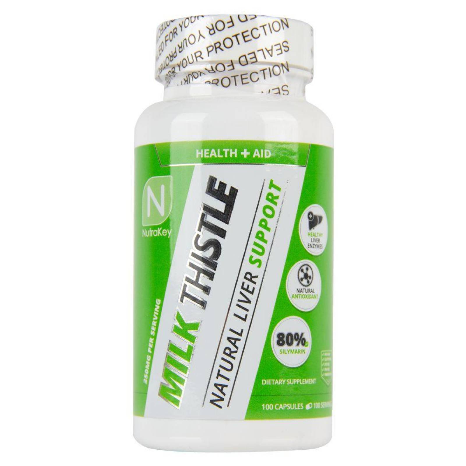 Vitaminas Nutrakey Milk Thistle (silimarina) 100 Cápsulas 