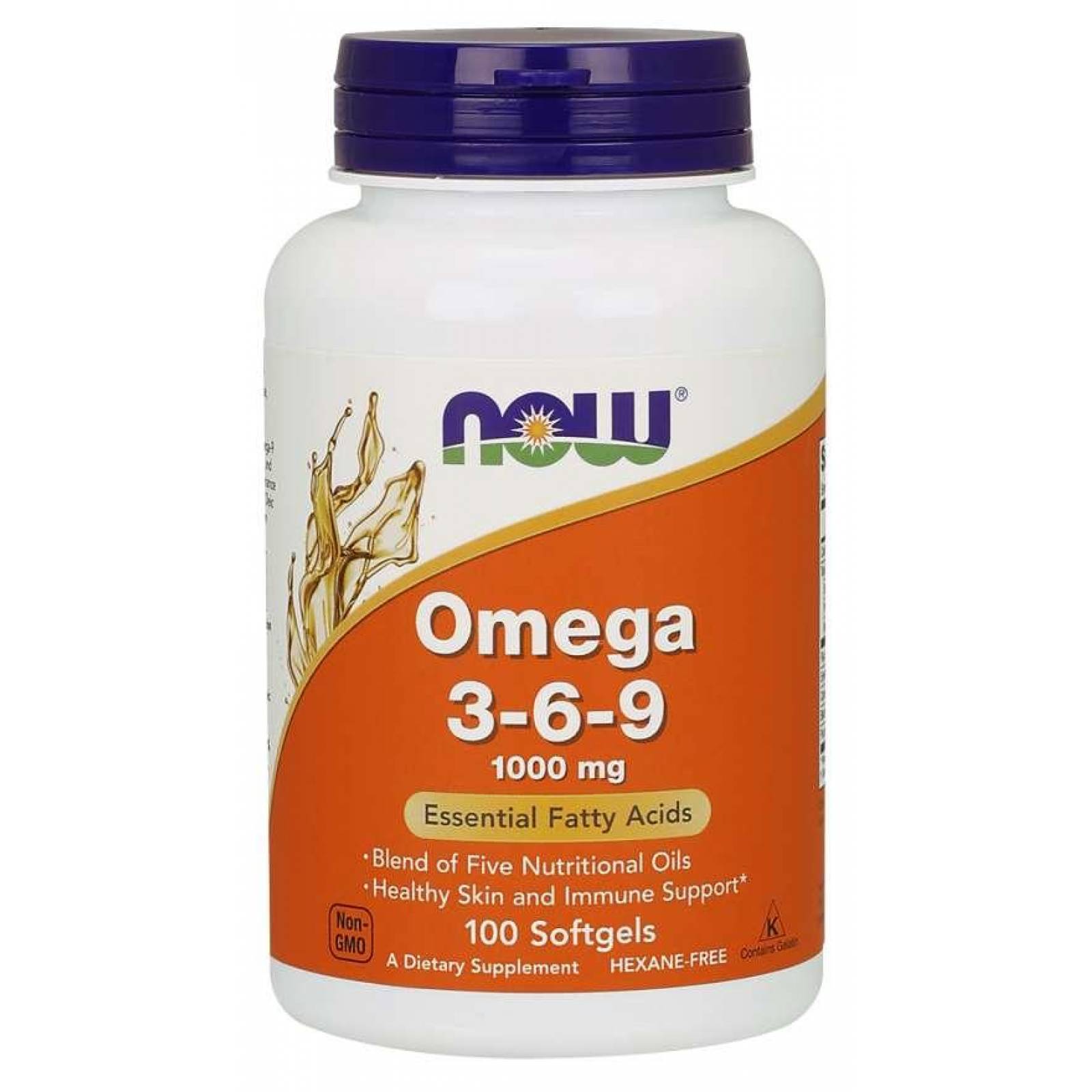 Omega 3, 6 Y 9 Vitaminas Now 1000mg 100 Softgels 