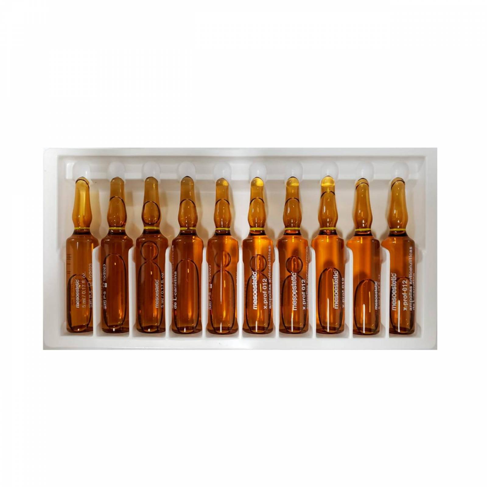 Mesoterapia Mesoestetic L-Carnitina 10 Ampolletas de 5ml C/U 