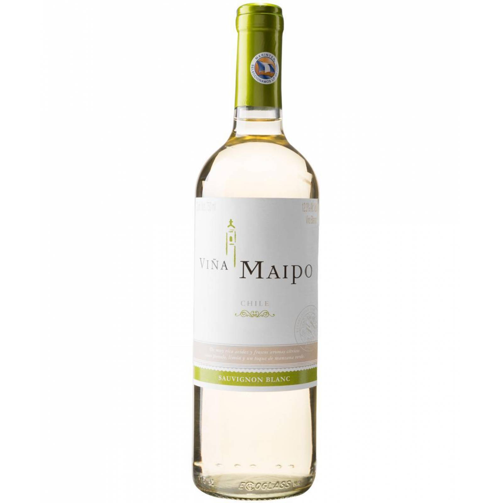 Caja De 12 Vino Blanco Viña Maipo Sauvignon Blanc 750 Ml