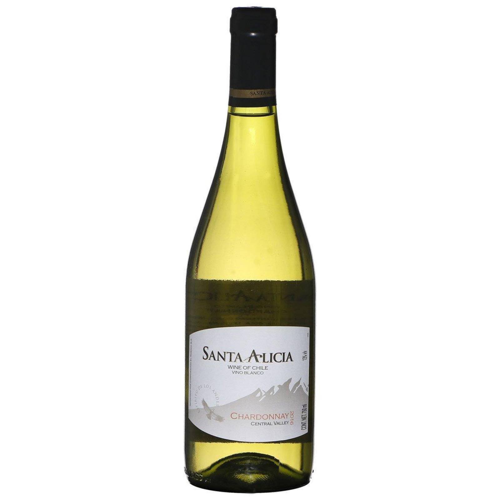 Caja de 12 Vino Blanco Santa Alicia Chardonnay 750 ml 