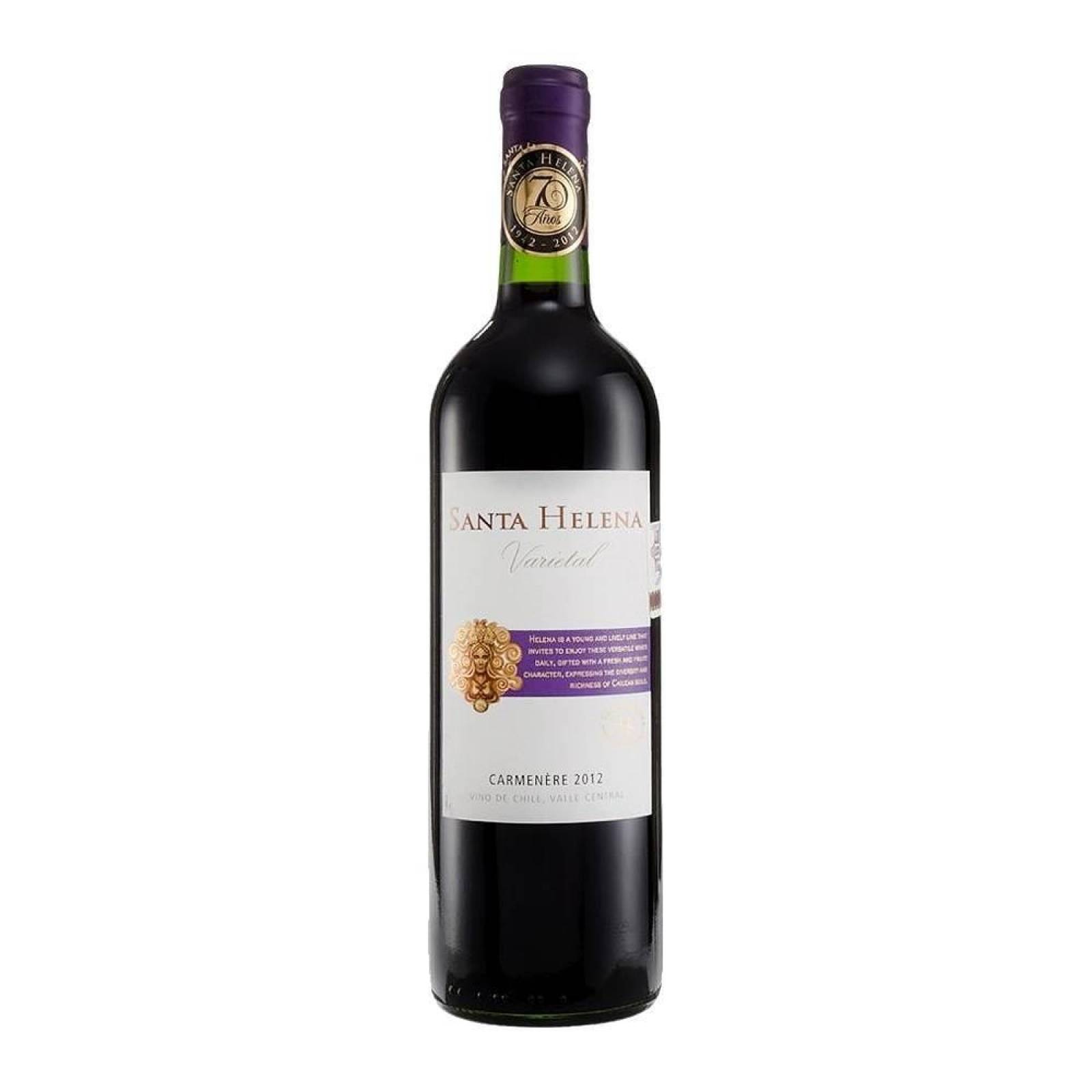 Caja de 12 Vino Tinto Santa Helena Varietal Carmenere 750 ml 