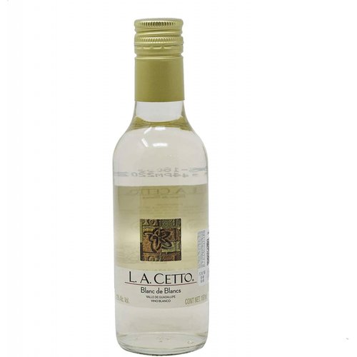 Caja de 24 Vino Blanco L.A. Cetto Blanc De Blancs 187 ml 