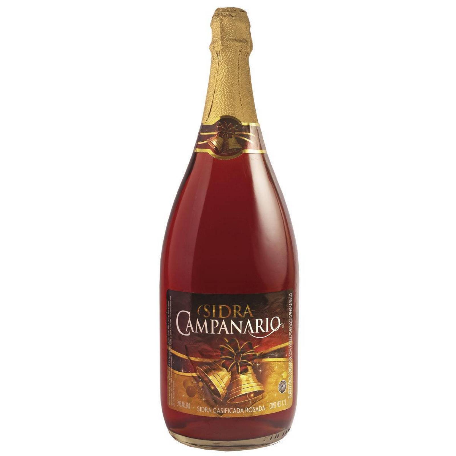 Caja de 6 Sidra Campanario Rosada 1.7 L