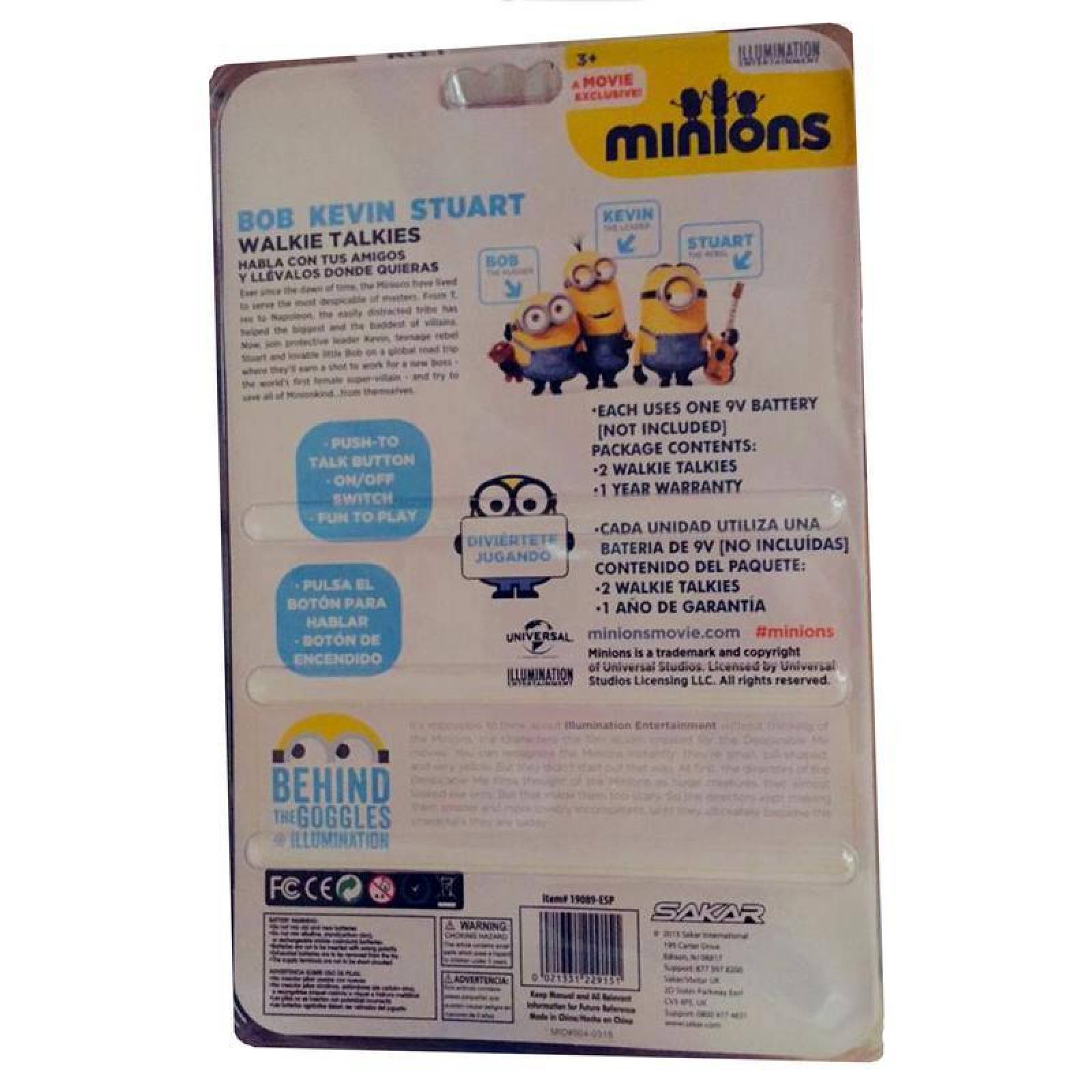 Walkie Talkies Vivitar Minions - 19089-ESP 