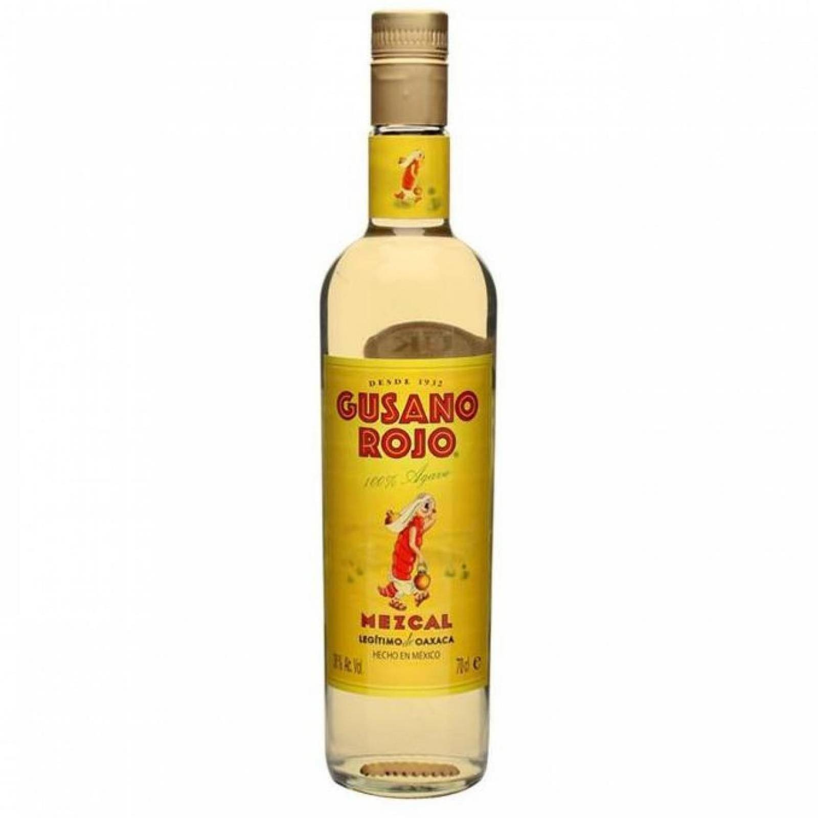 Pack de 4 Mezcal Gusano Rojo Mini 50 ml