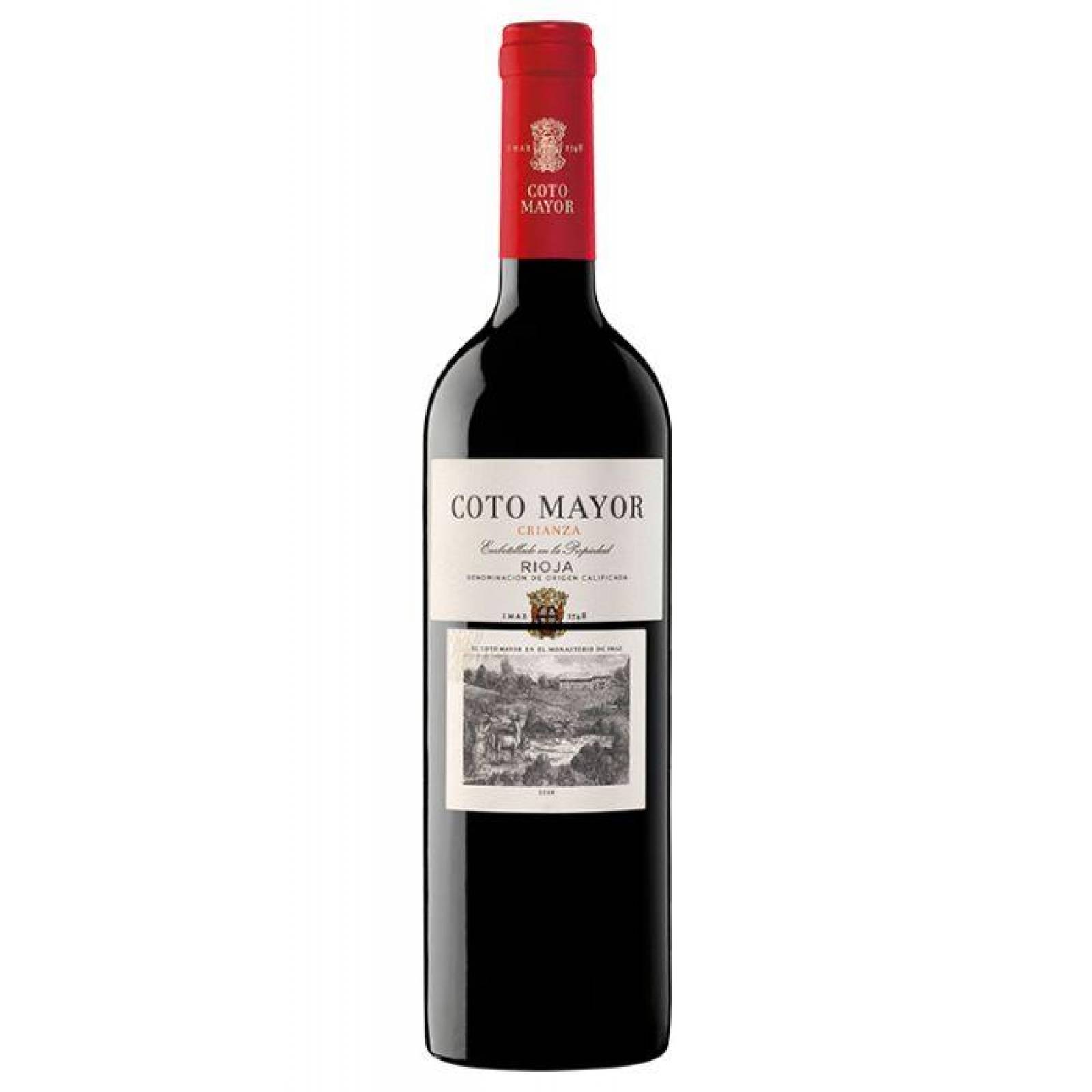 Pack de 6 Vino Tinto Coto Mayor Tempranillo 750 ml 