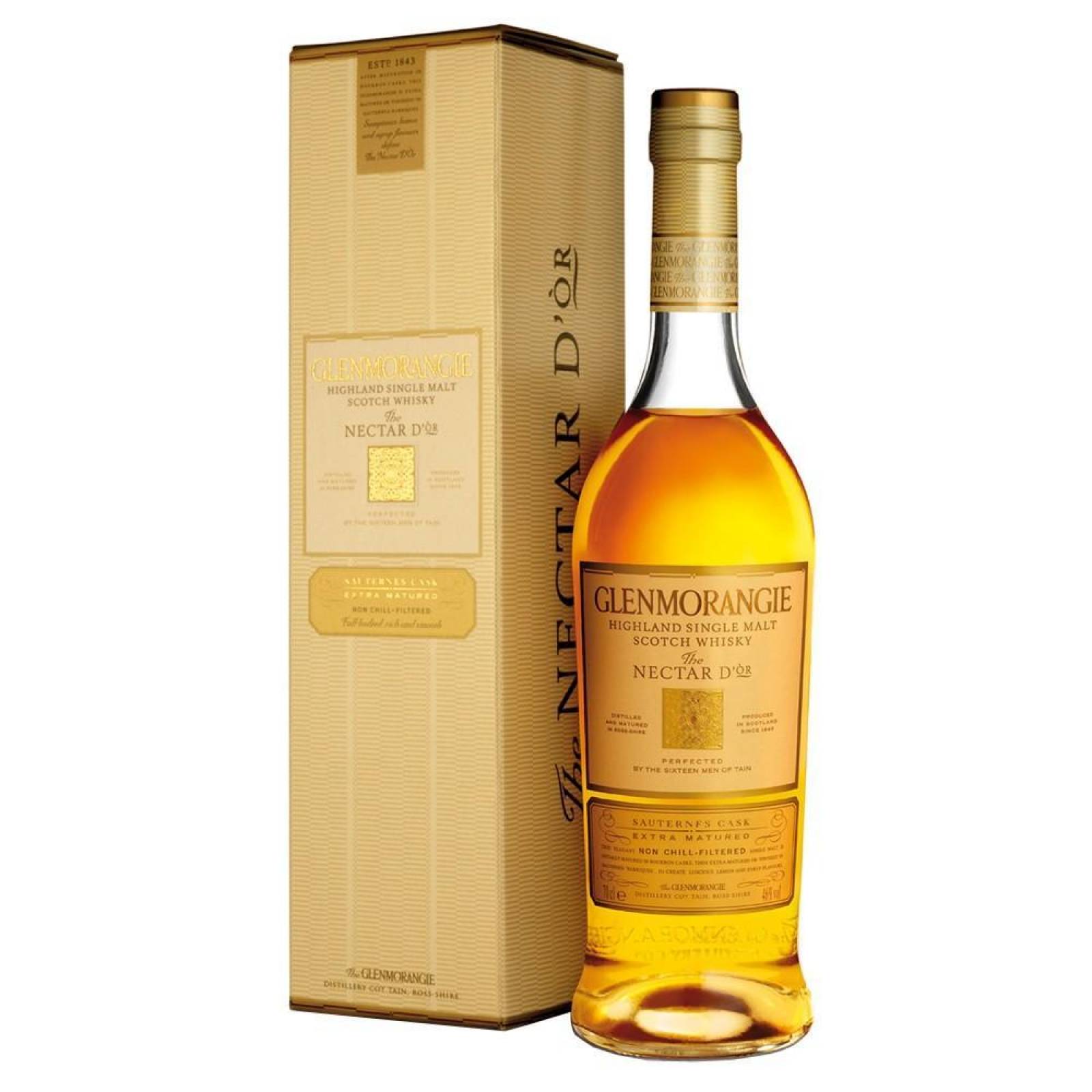Pack de 4 Whisky Glenmorangie Single Malt Nectar D´Or 12 Años 750 ml 