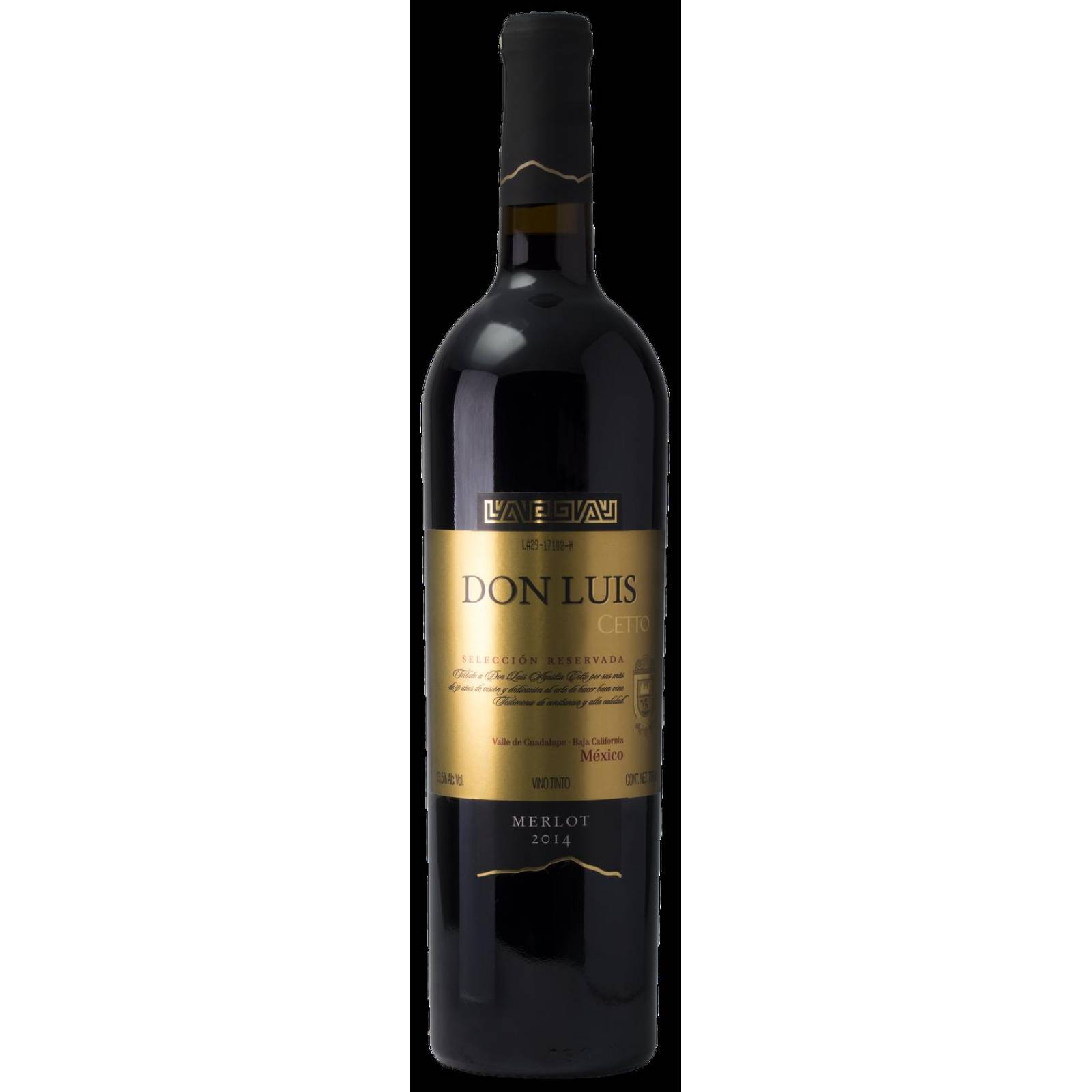Pack de 6 Vino Tinto L.A. Cetto Don Luis Cetto Merlot 750 ml 