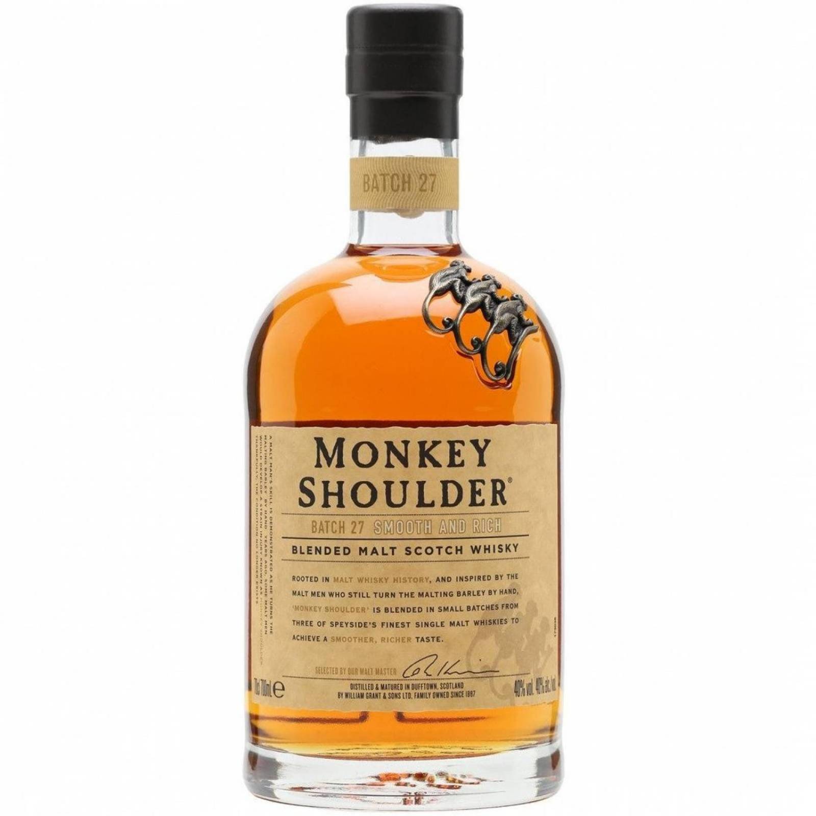 Pack de 4 Whisky Monkey Single Malt Shoulder 700 ml 